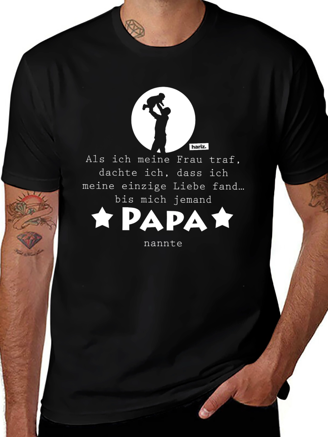 Dad Love T-Shirt: Papa Star Tee