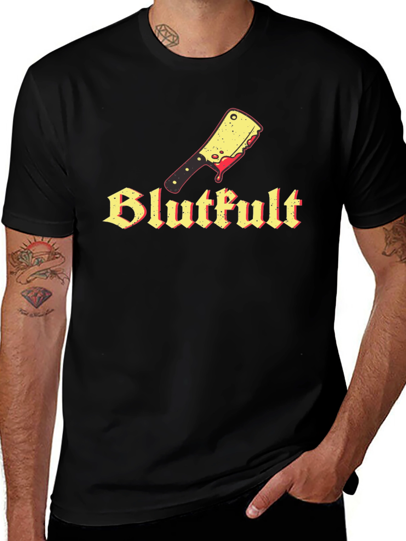Variant 13 of Blutfult Graphic Tee - Black