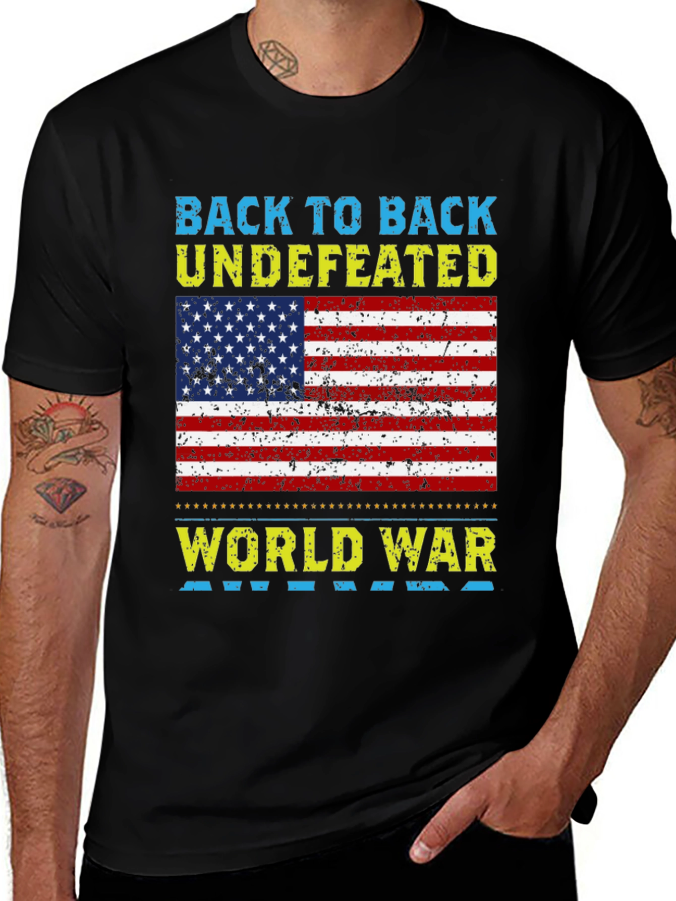Back To Back Undefeated World War Tee