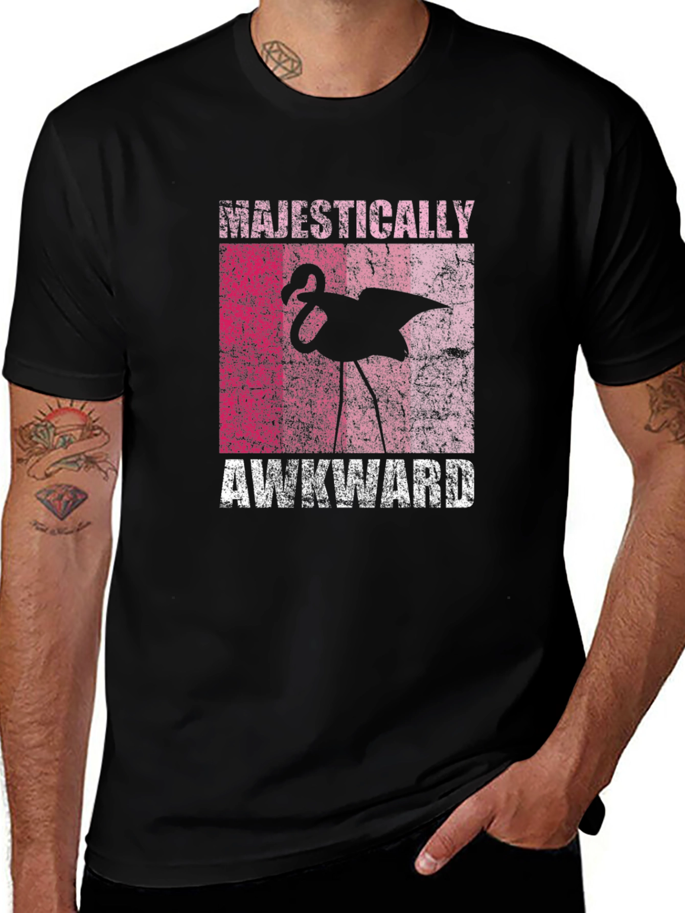 Variant 26 of Majestically Awkward Flamingo T-Shirt