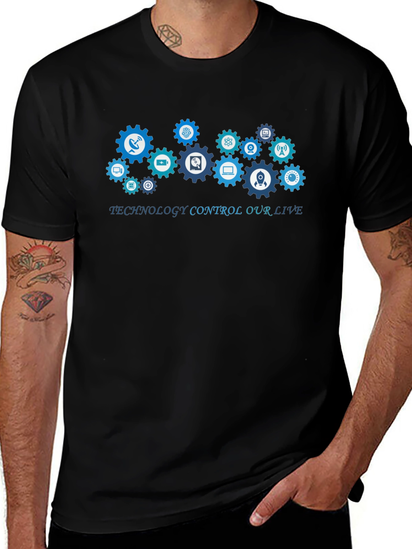 Tech Control T-Shirt - Gadget Gear Design