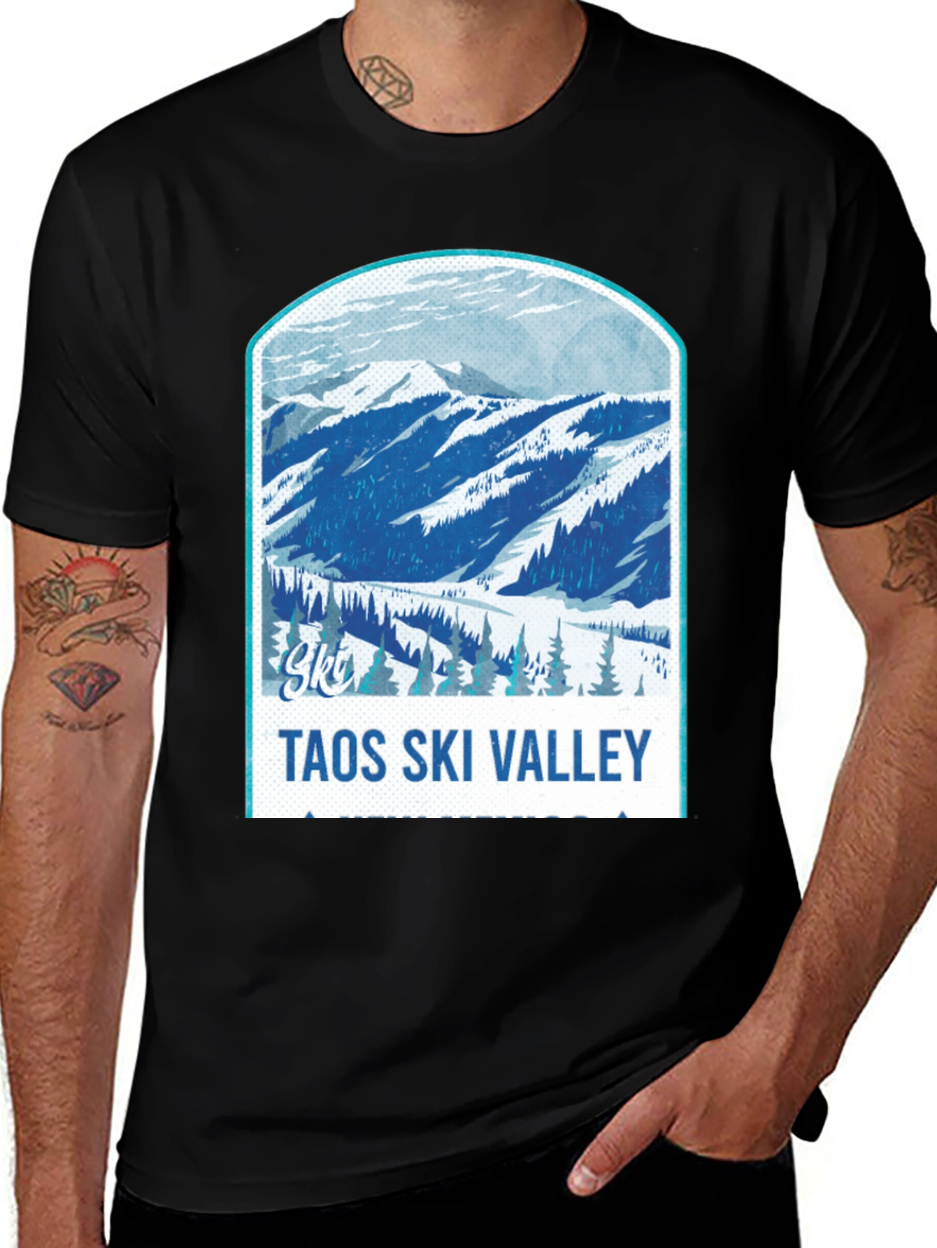Variant 7 of Taos Ski Valley Graphic Tee - Mountain Design