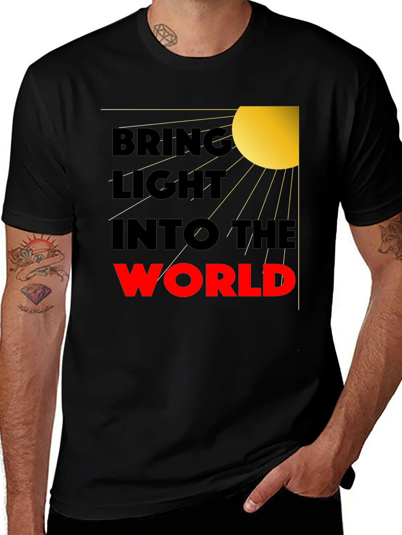 Variant 28 of Bring Light Into the World Graphic T-Shirt