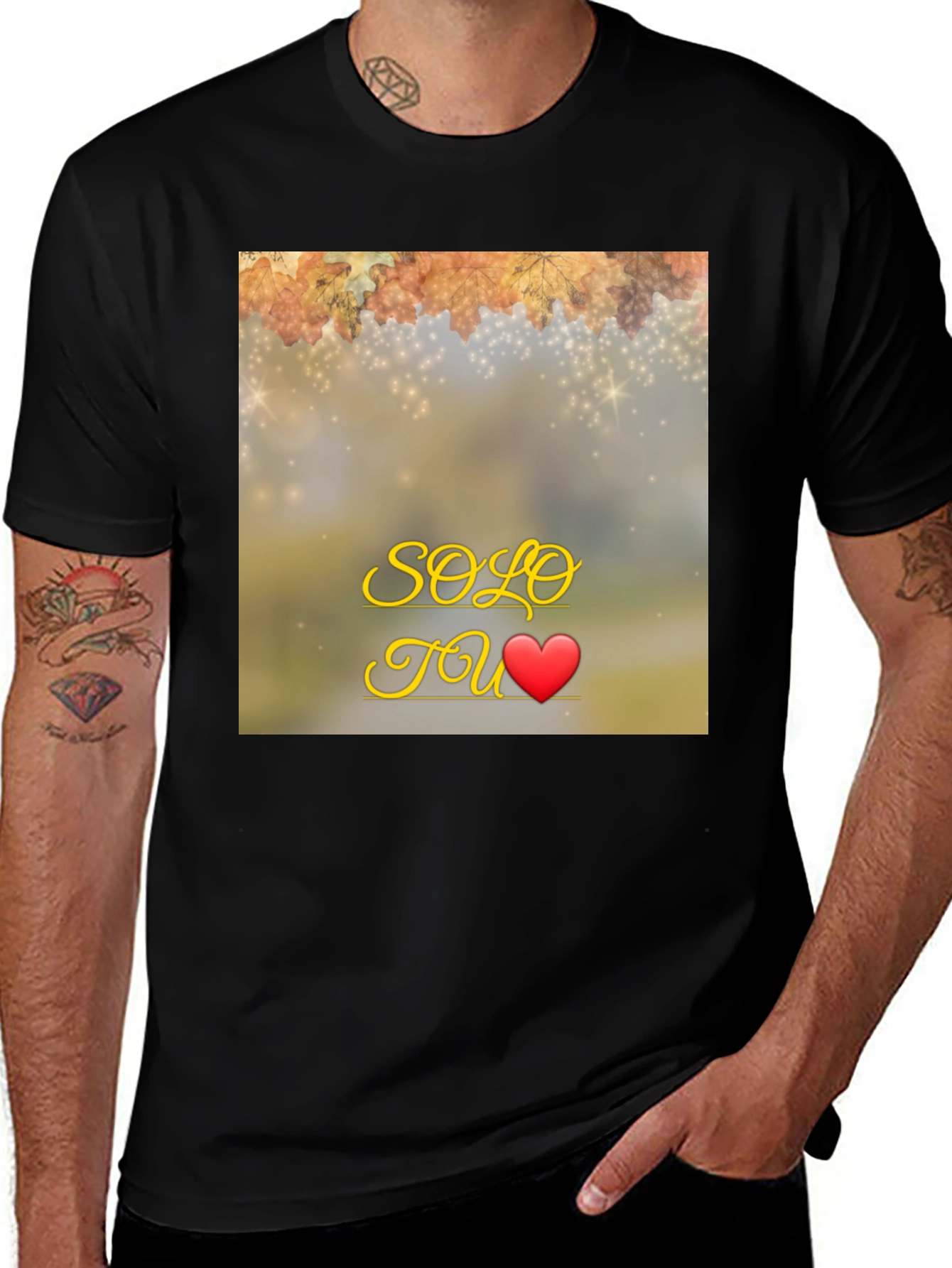 Variant 20 of Solo Tu Graphic T-Shirt - Romantic Design