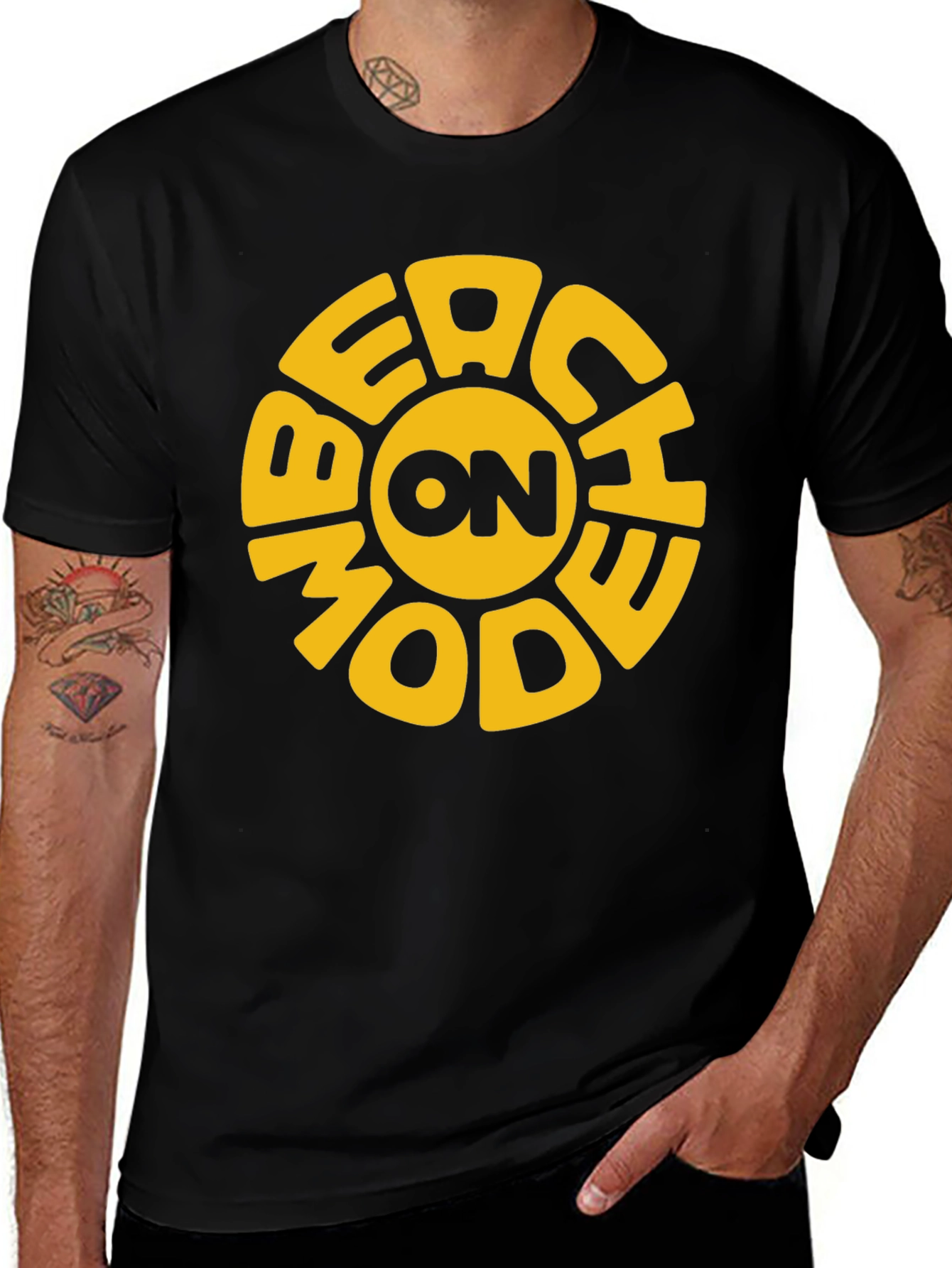 Variant 7 of Beach Mode T-Shirt - Fun Summer Apparel