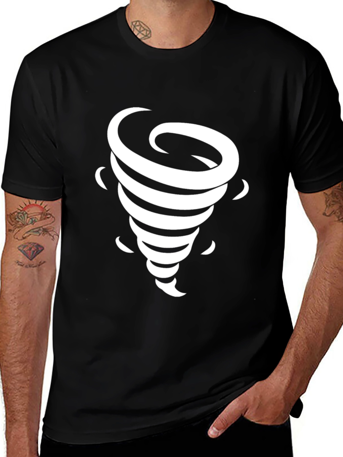 Variant 6 of Tornado Graphic T-Shirt - Stylish & Unique Design