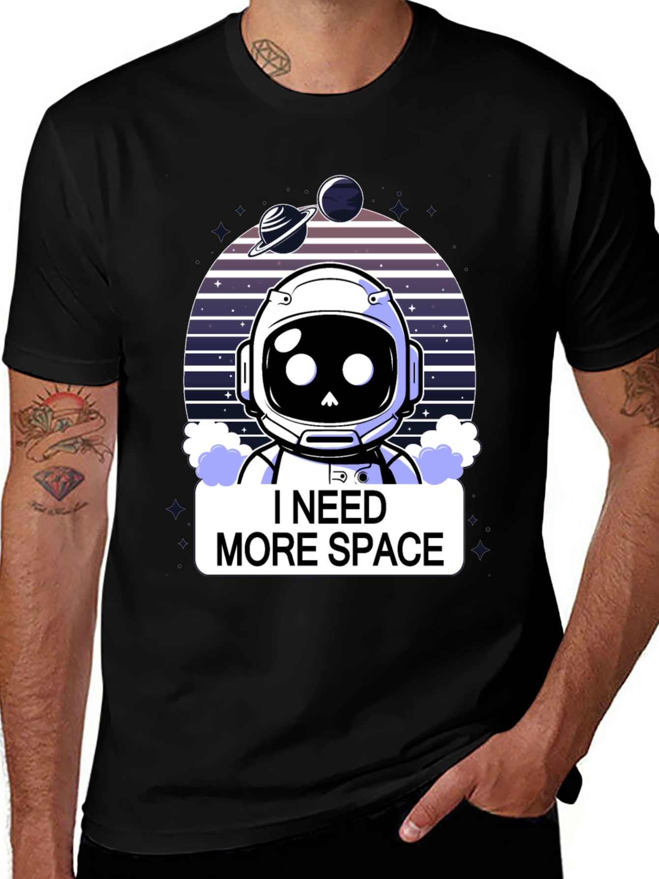 I Need More Space T-Shirt - Astronaut Graphic Tee