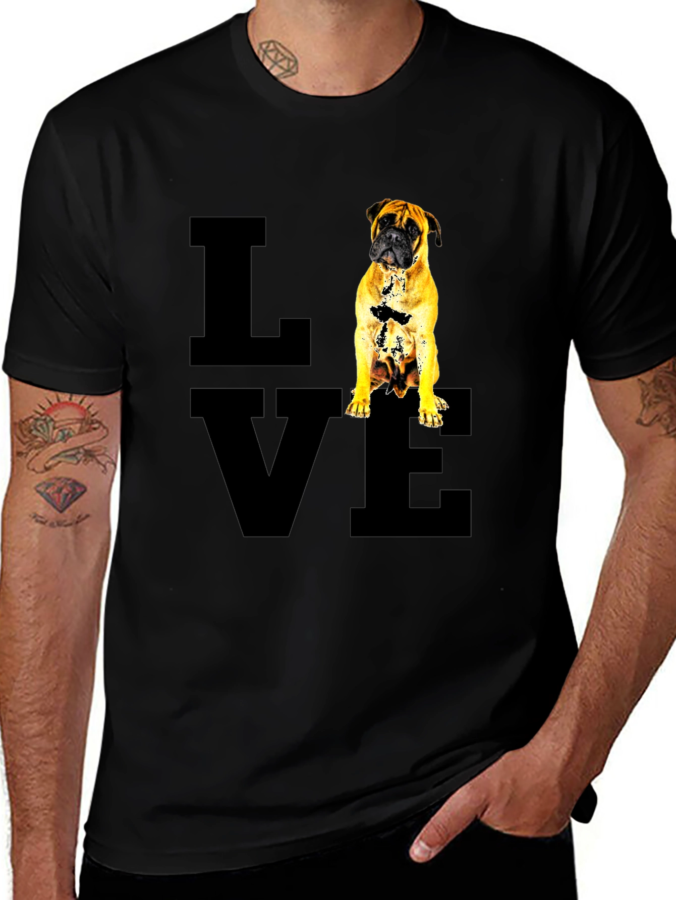Bullmastiff Dog Love T-Shirt - Pet Lover Gift