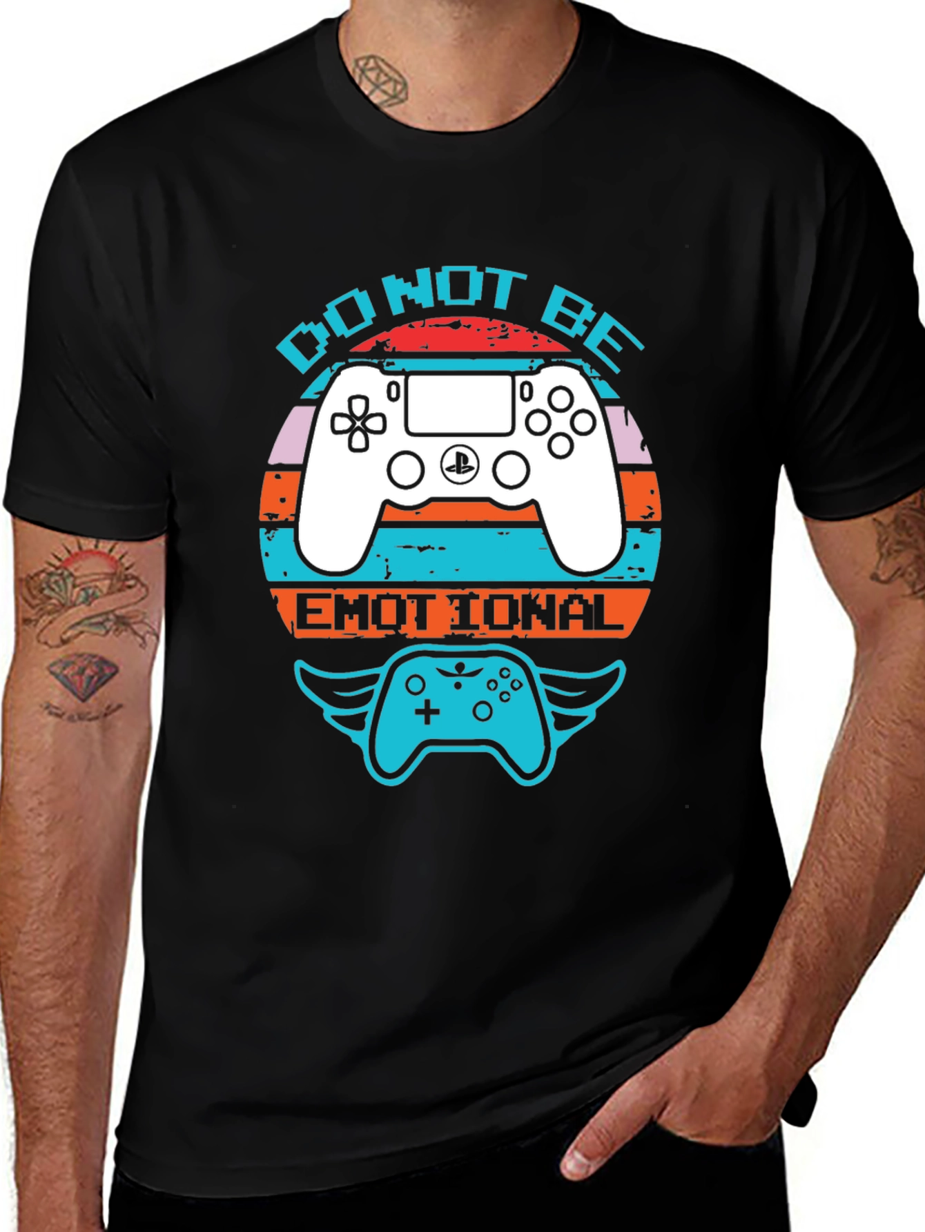 Variant 27 of Do Not Be Emotional Gamer T-Shirt