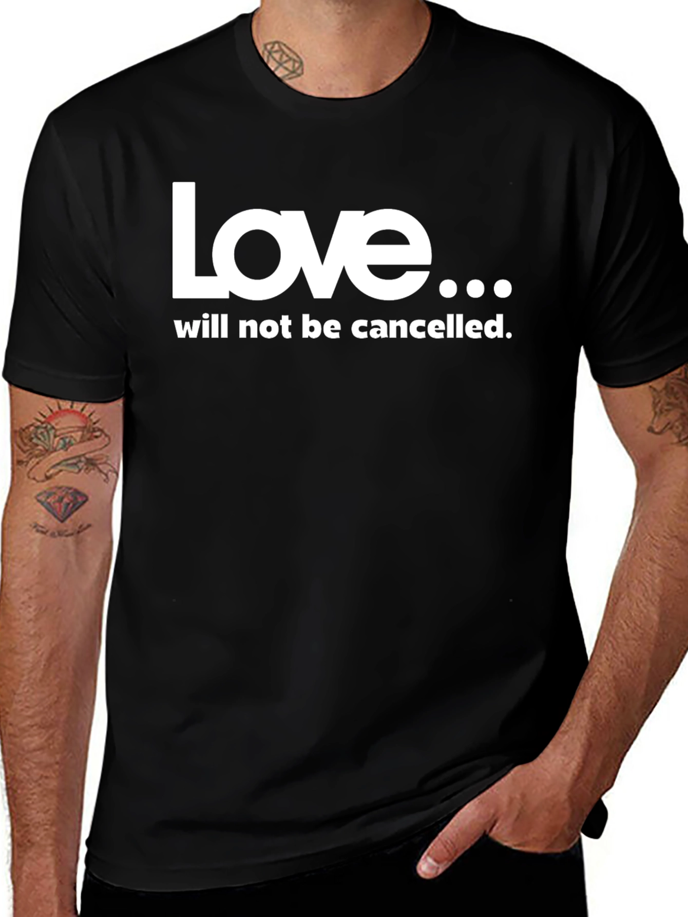 Variant 5 of Love Will Not Be Cancelled T-Shirt - Black