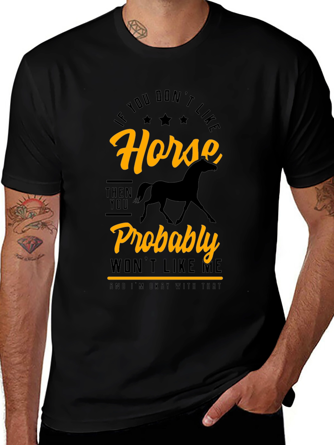 Variant 6 of Horse Lover Graphic Tee - If You Don't Like Horses