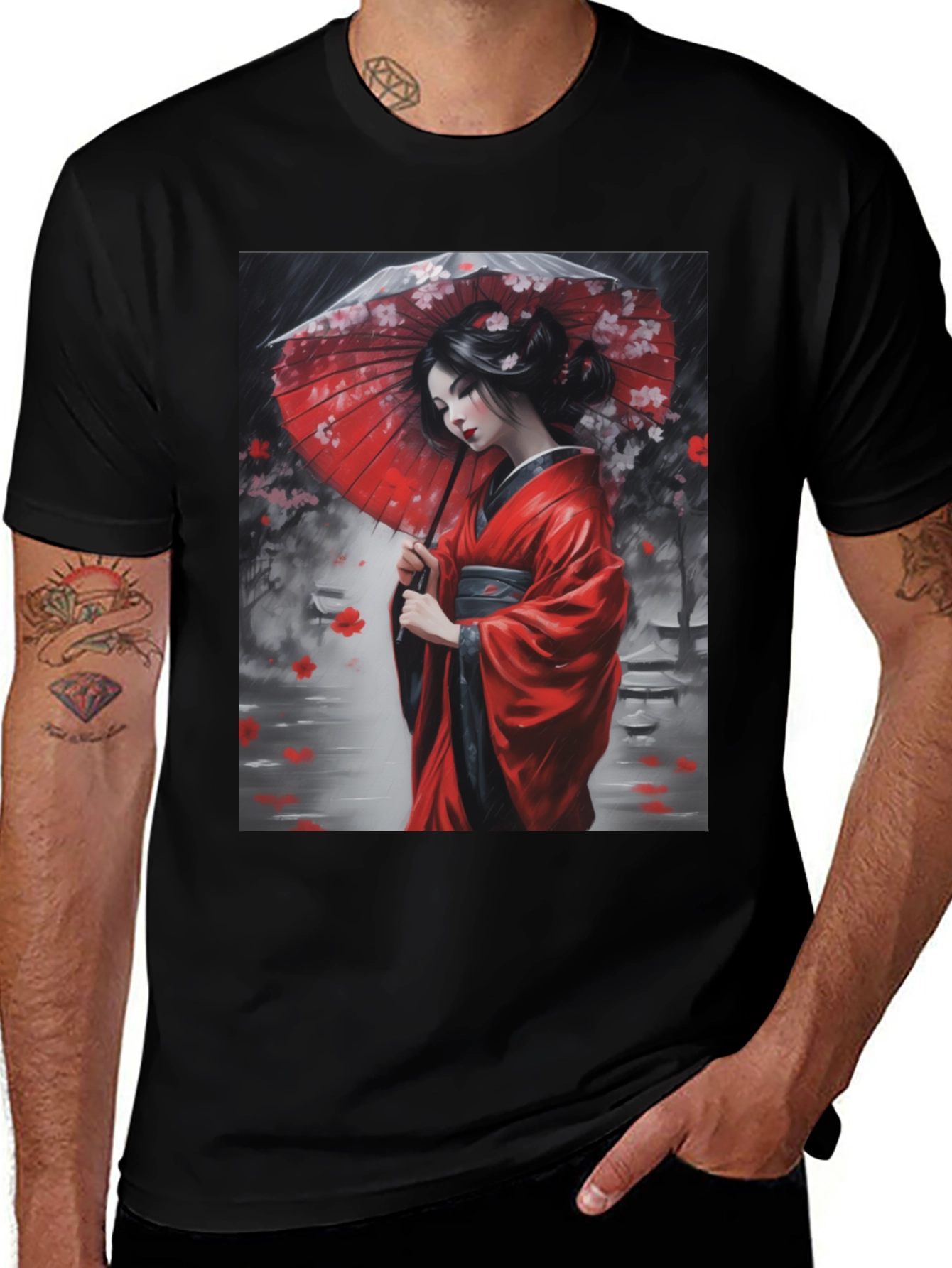 Variant 15 of Geisha Art Graphic Tee