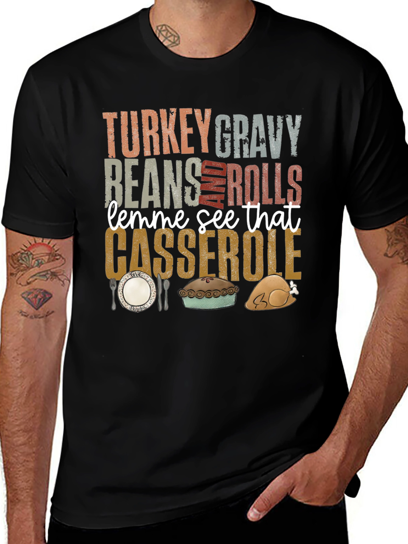Thanksgiving Feast T-Shirt - Turkey, Gravy, Casserole