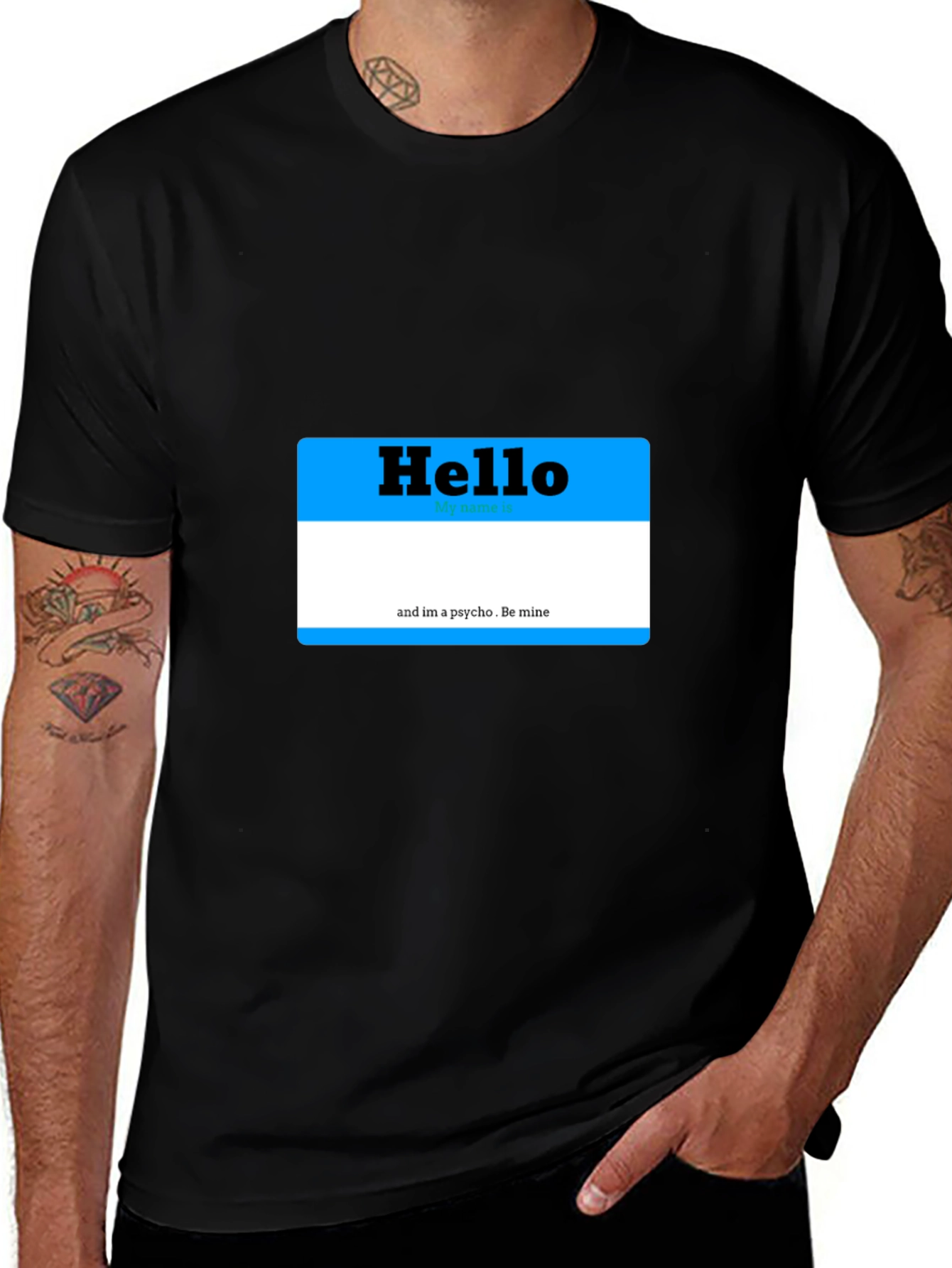 Variant 7 of Hello My Name is Psycho T-Shirt