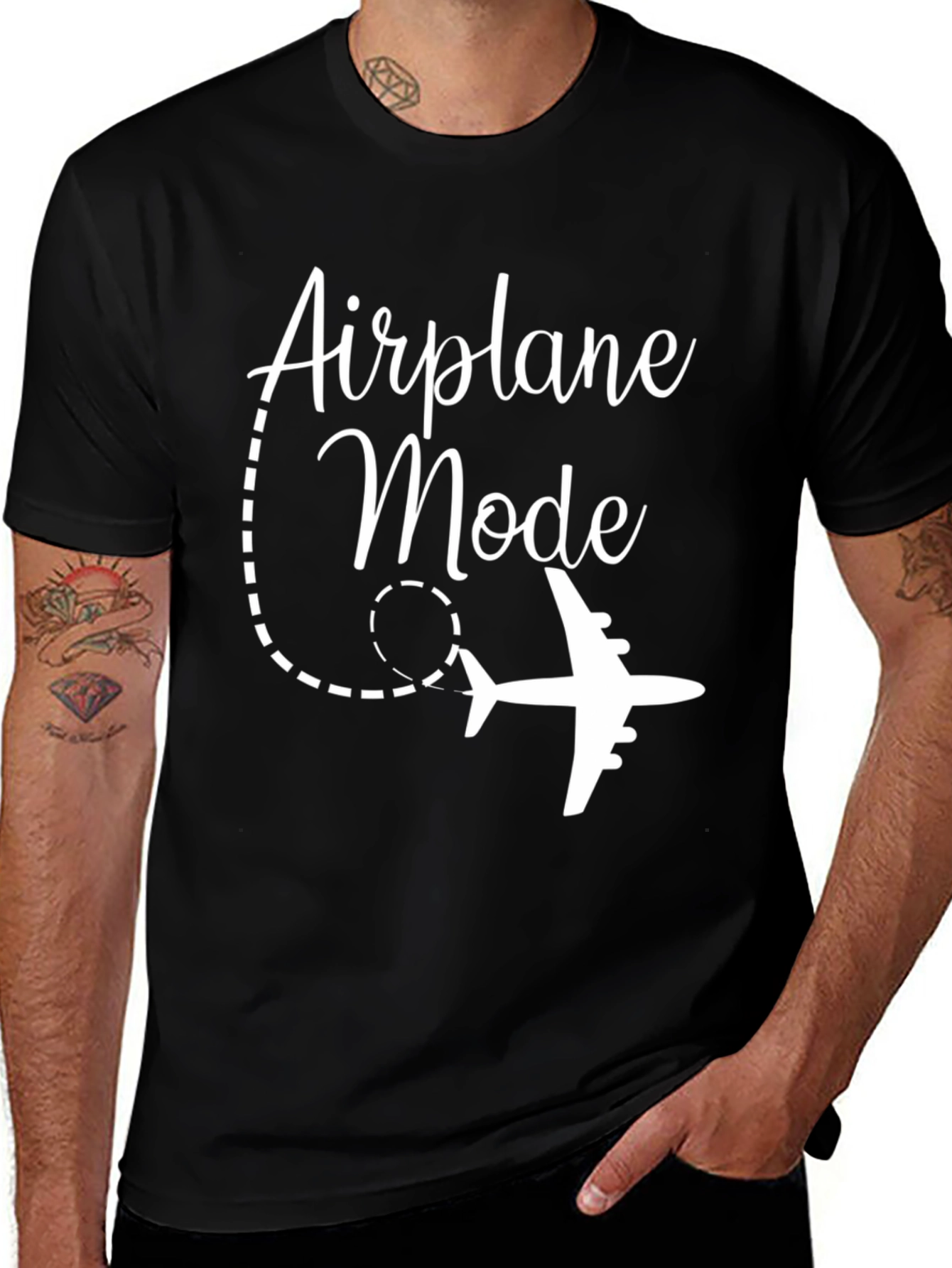 Airplane Mode Graphic Tee - Travel Ready!
