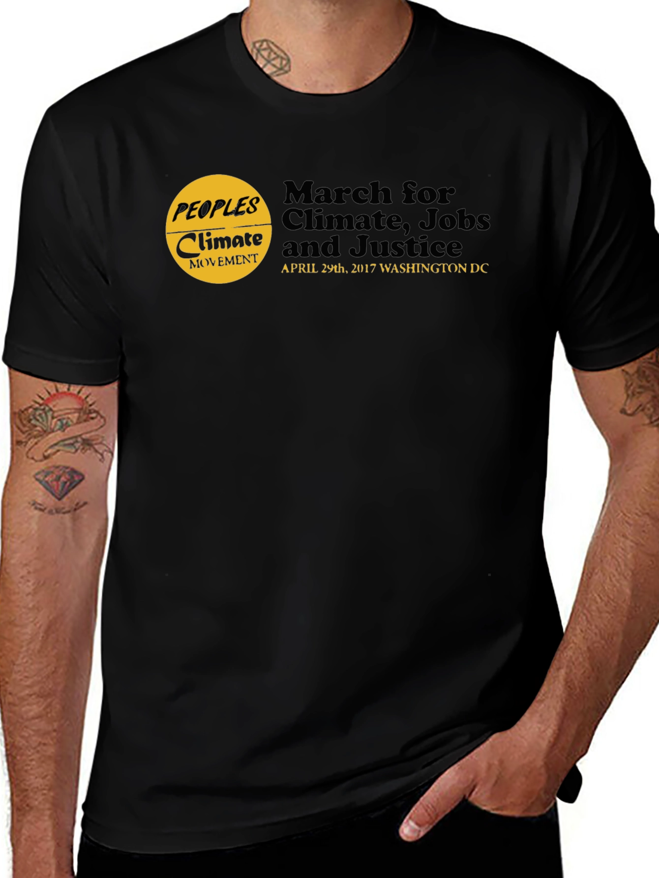 Climate March T-Shirt: Jobs & Justice