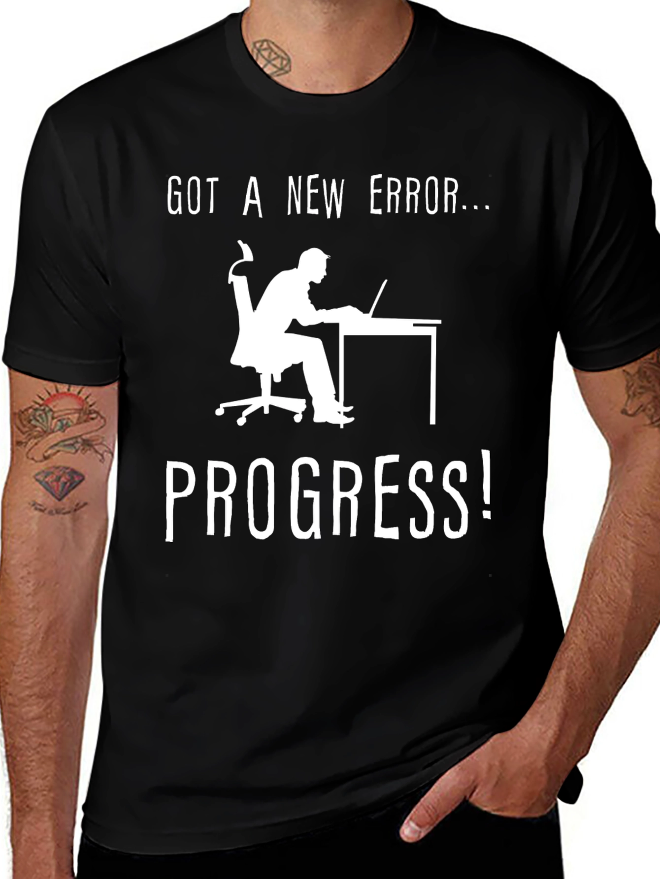 Variant 19 of Got A New Error Progress T-Shirt