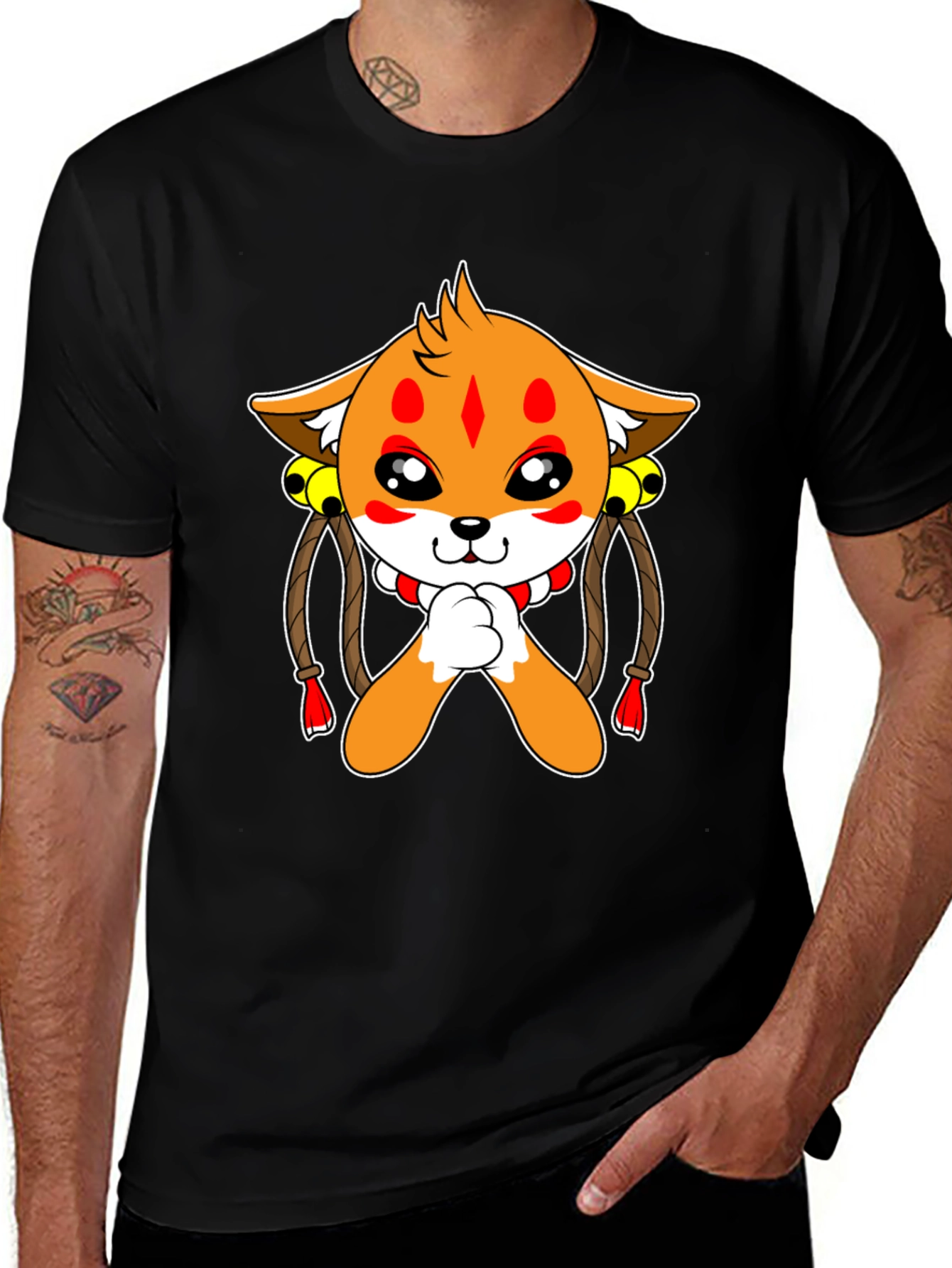 Cute Cartoon Fox T-Shirt - Unique Graphic Tee