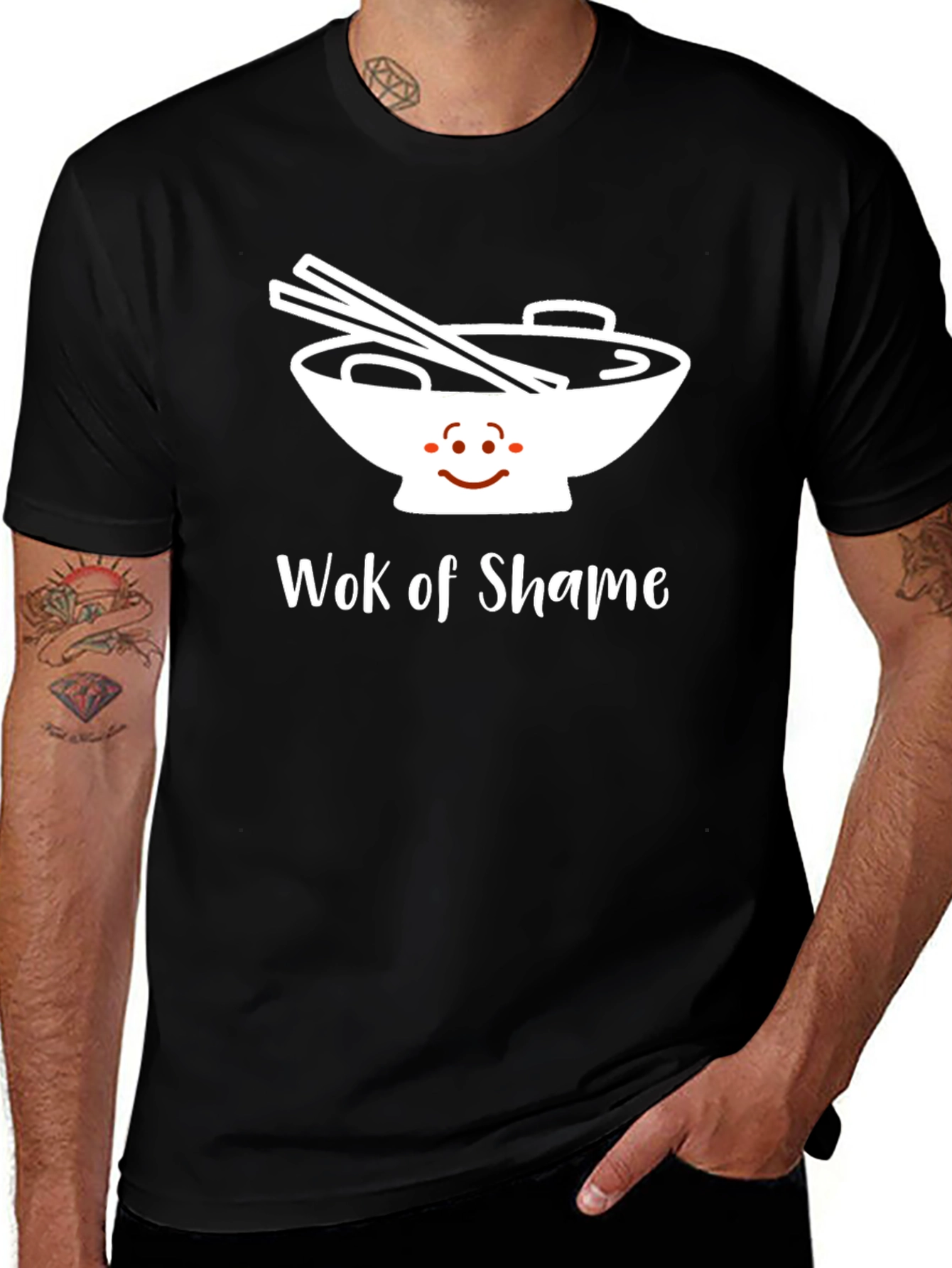 Variant 20 of Wok of Shame Graphic Tee - Foodie Humor T-Shirt