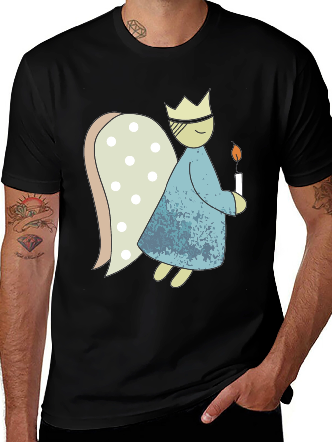 Whimsical Angel T-Shirt - Unique Graphic Tee