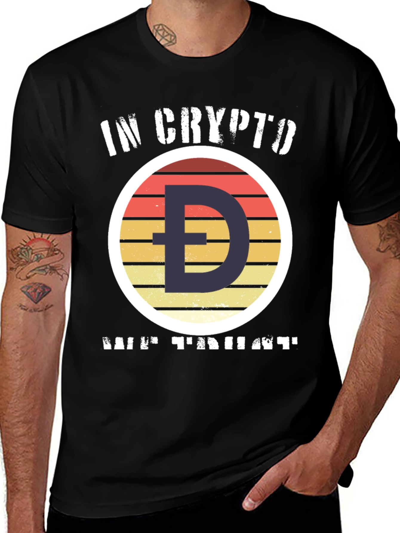 Variant 9 of In Crypto We Trust Doge T-Shirt
