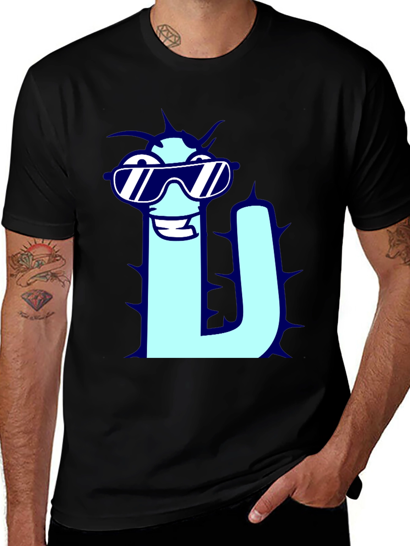 Variant 2 of Cool Cactus T-Shirt - Funny Cartoon Tee