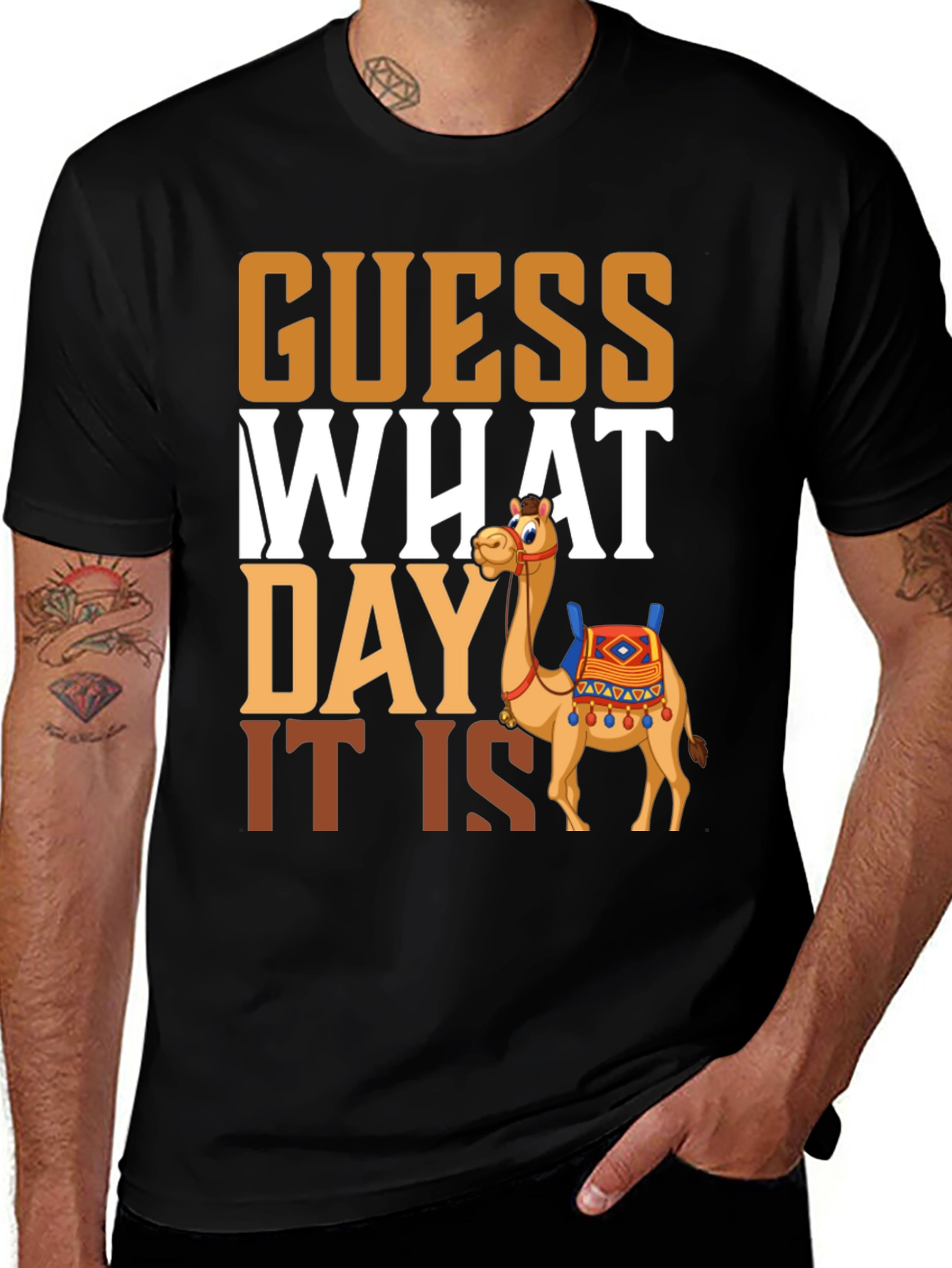 Variant 18 of Guess What Day It Is Camel Hump Day T-Shirt