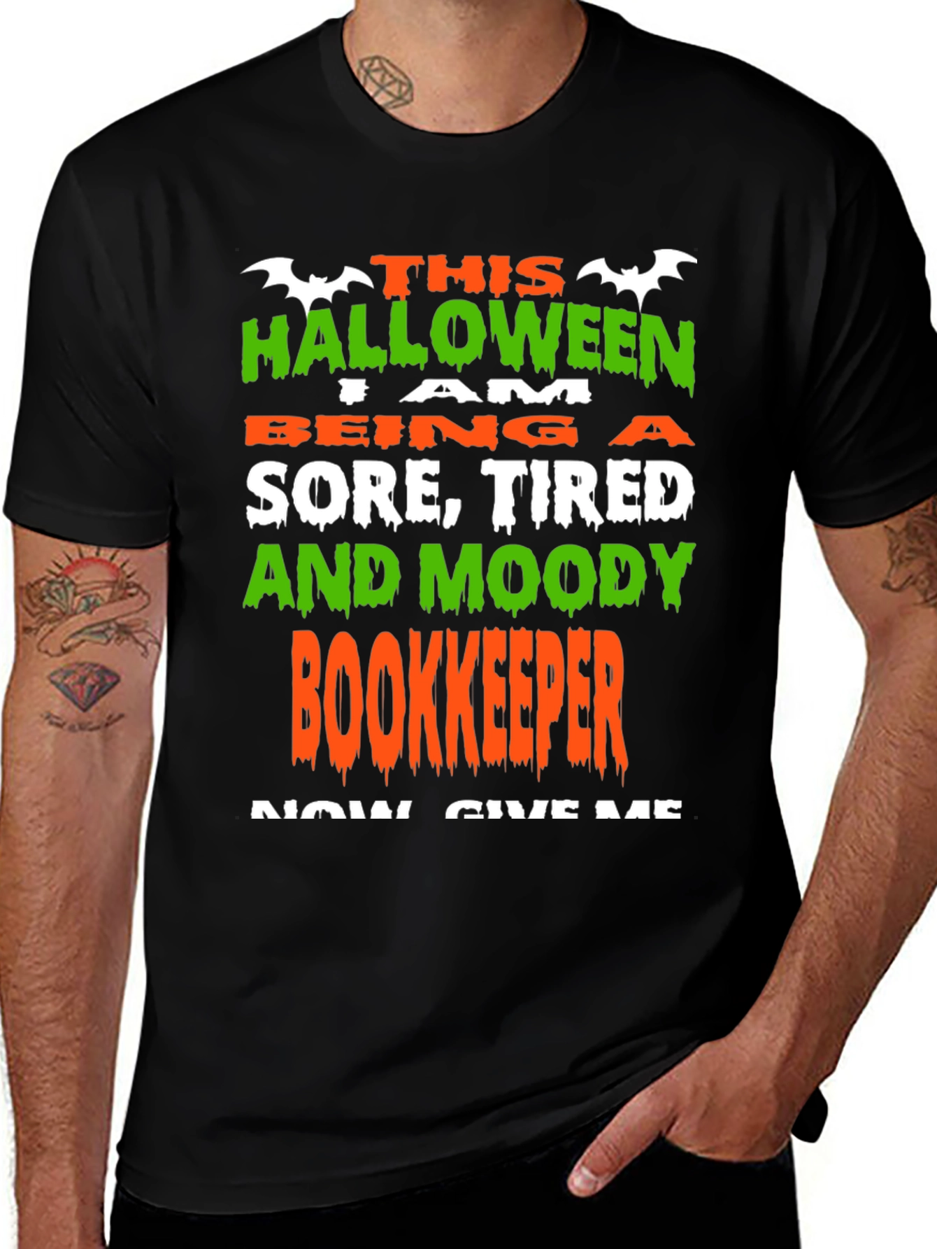 Variant 25 of Funny Halloween Bookkeeper T-Shirt