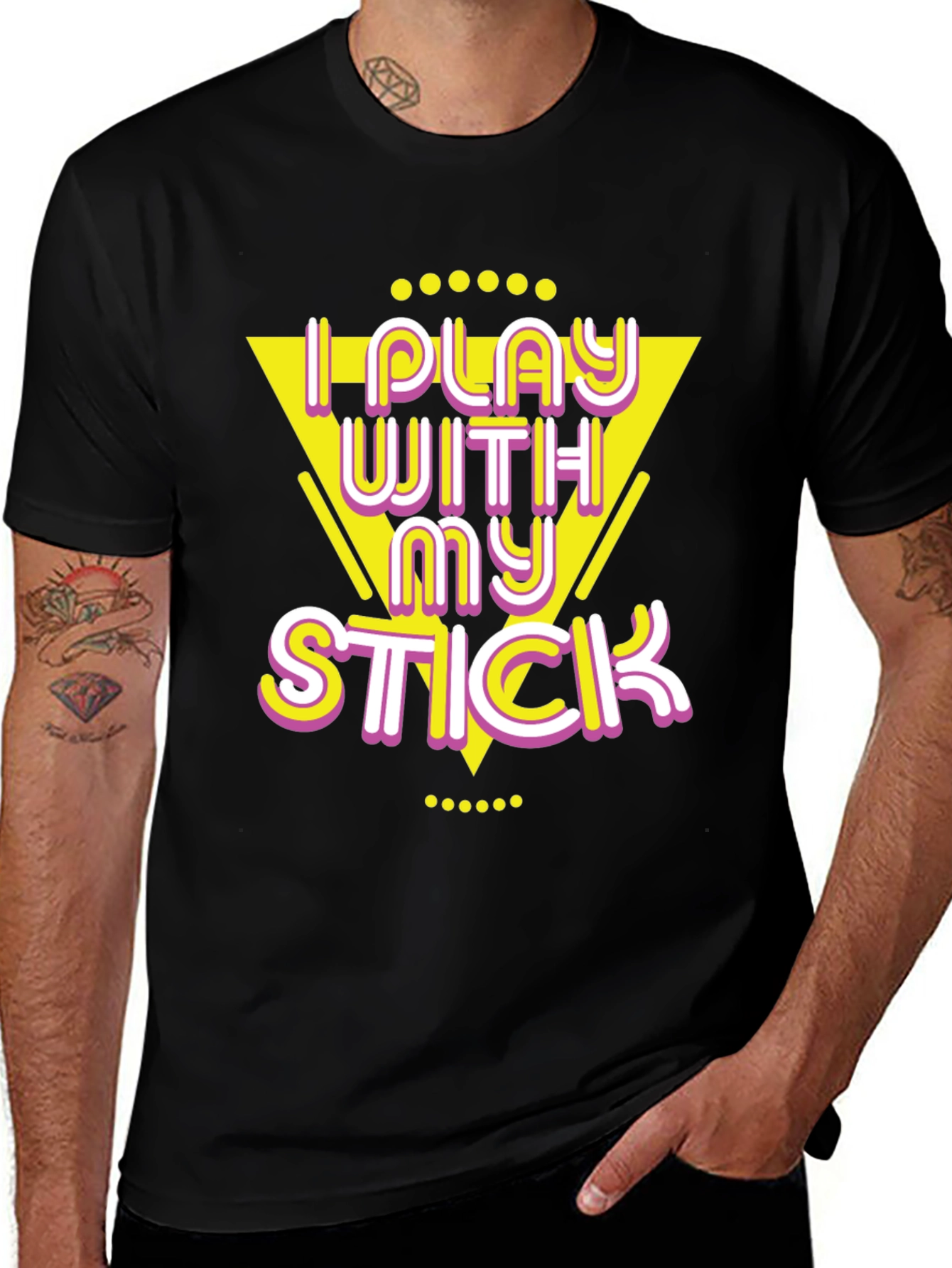 Variant 9 of I Play With My Stick Graphic Tee