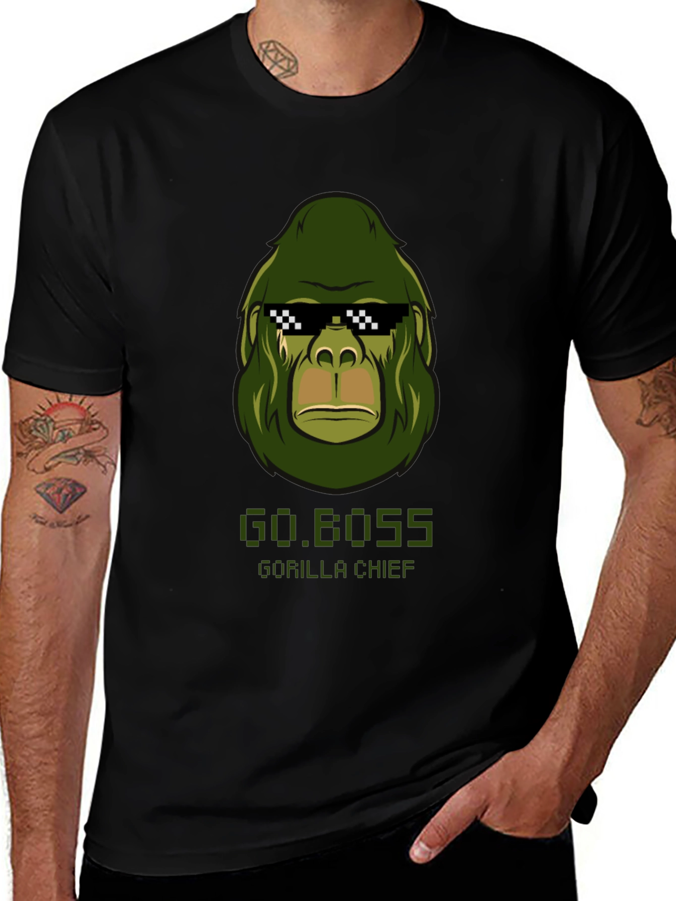 Variant 5 of Go.Boss Gorilla Chief Graphic T-Shirt