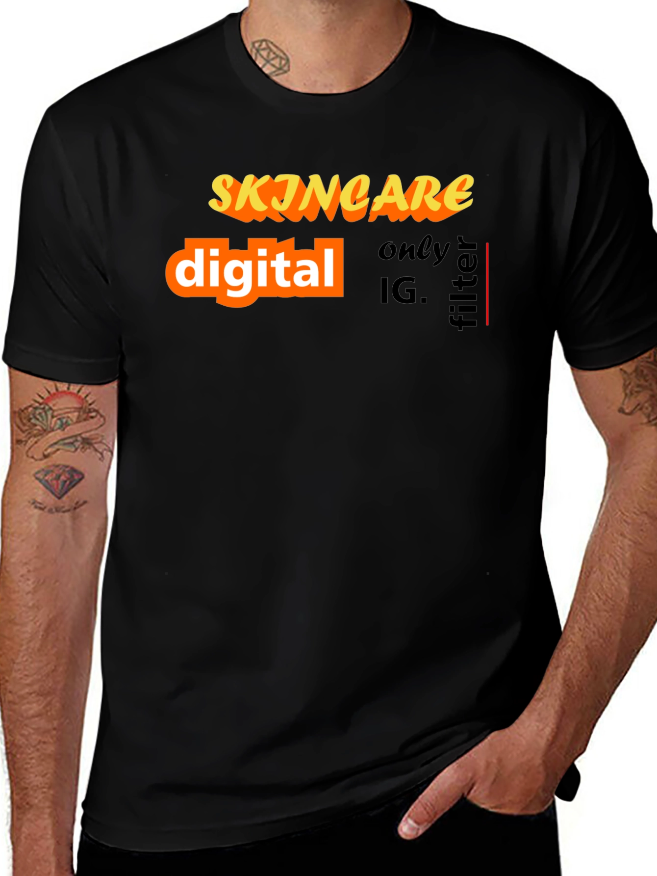 Variant 23 of Skincare Digital Filter T-Shirt