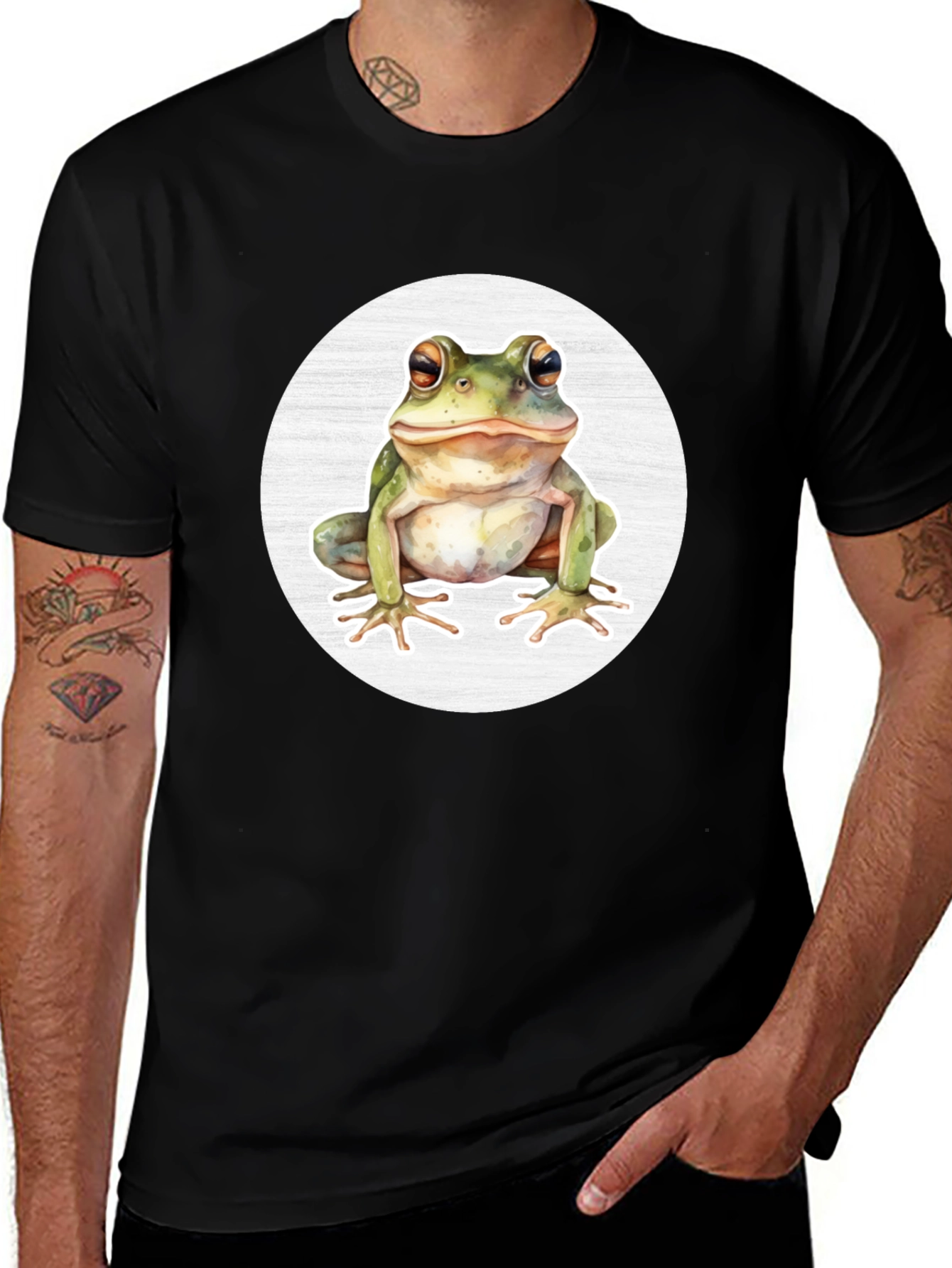 Frog Graphic Tee - Unisex Black T-Shirt
