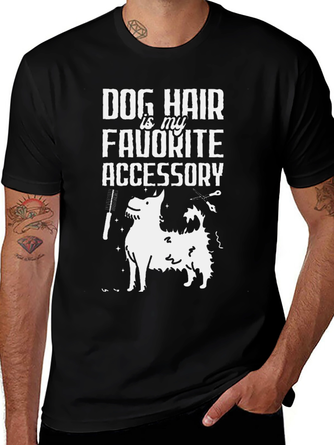 Variant 27 of Dog Hair is My Favorite Accessory T-Shirt