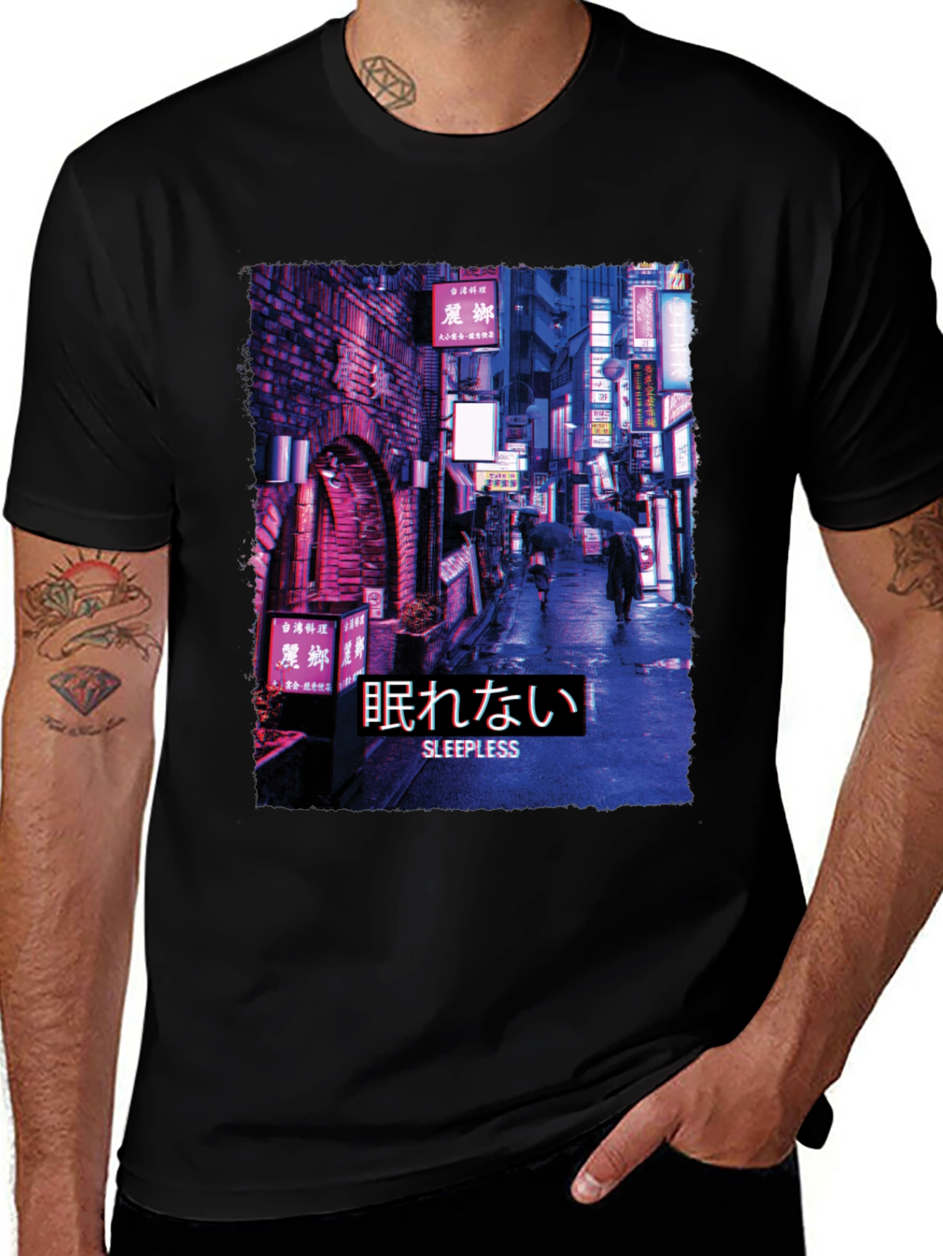 Variant 24 of Sleepless Night Cityscape Graphic Tee