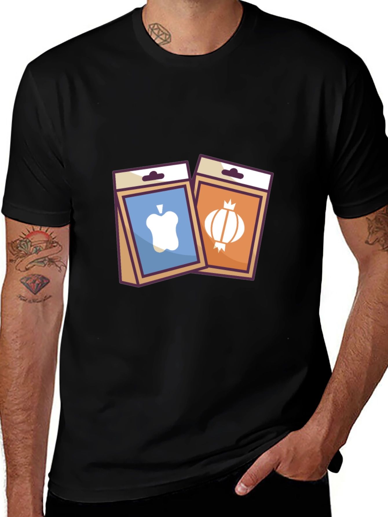 Variant 10 of Gardening T-Shirt - Apple and Onion Seed Packets