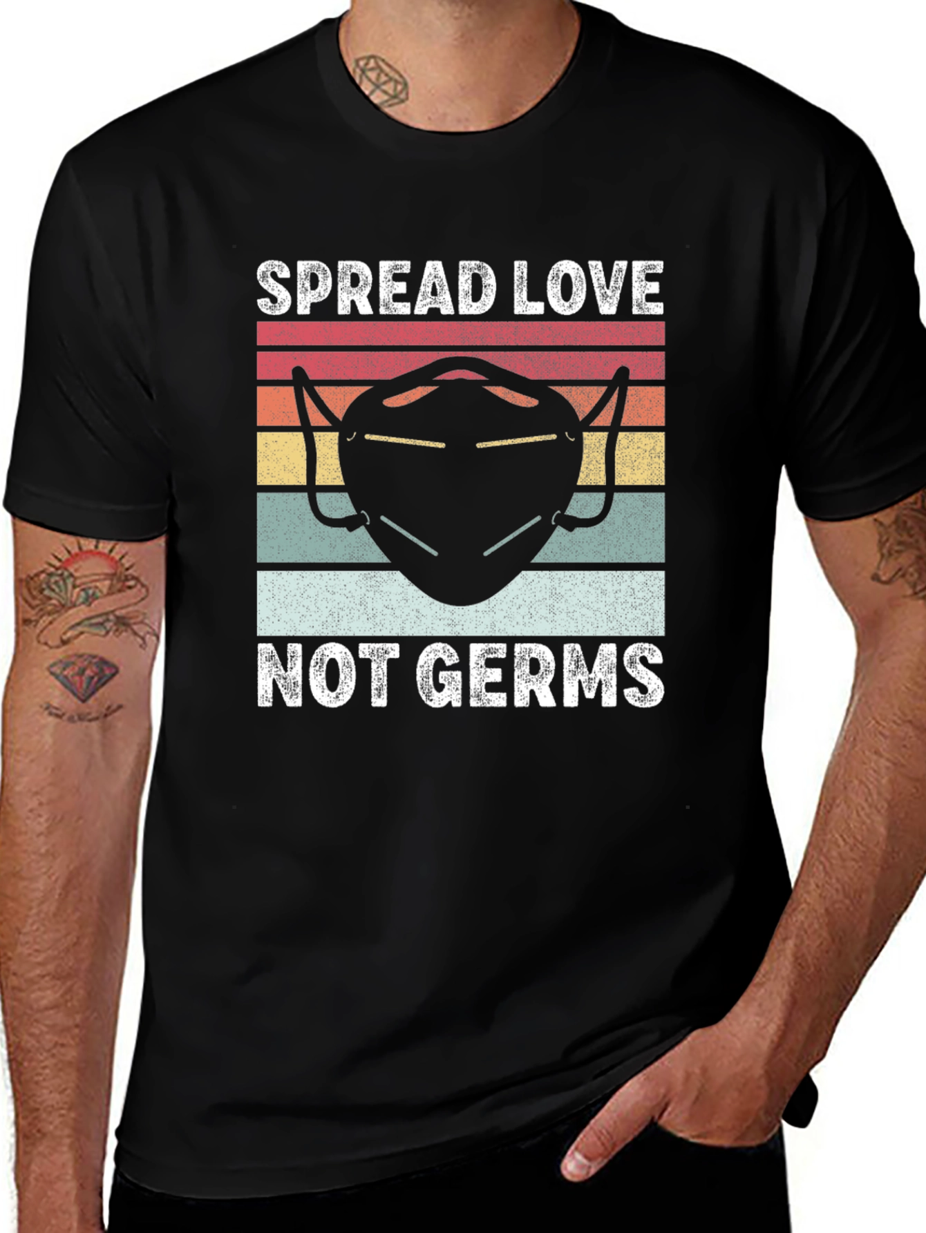 Variant 17 of Spread Love Not Germs Tee