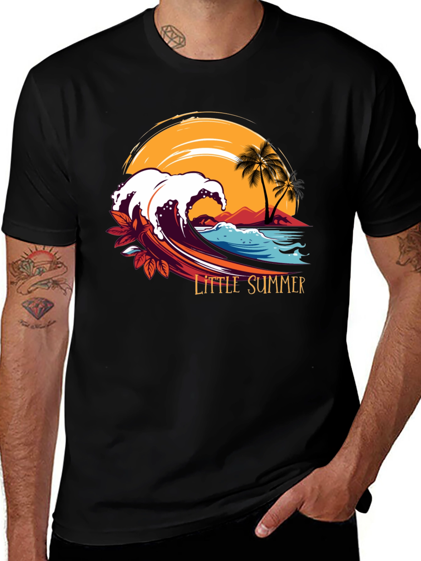 Variant 19 of Little Summer Wave Graphic T-Shirt