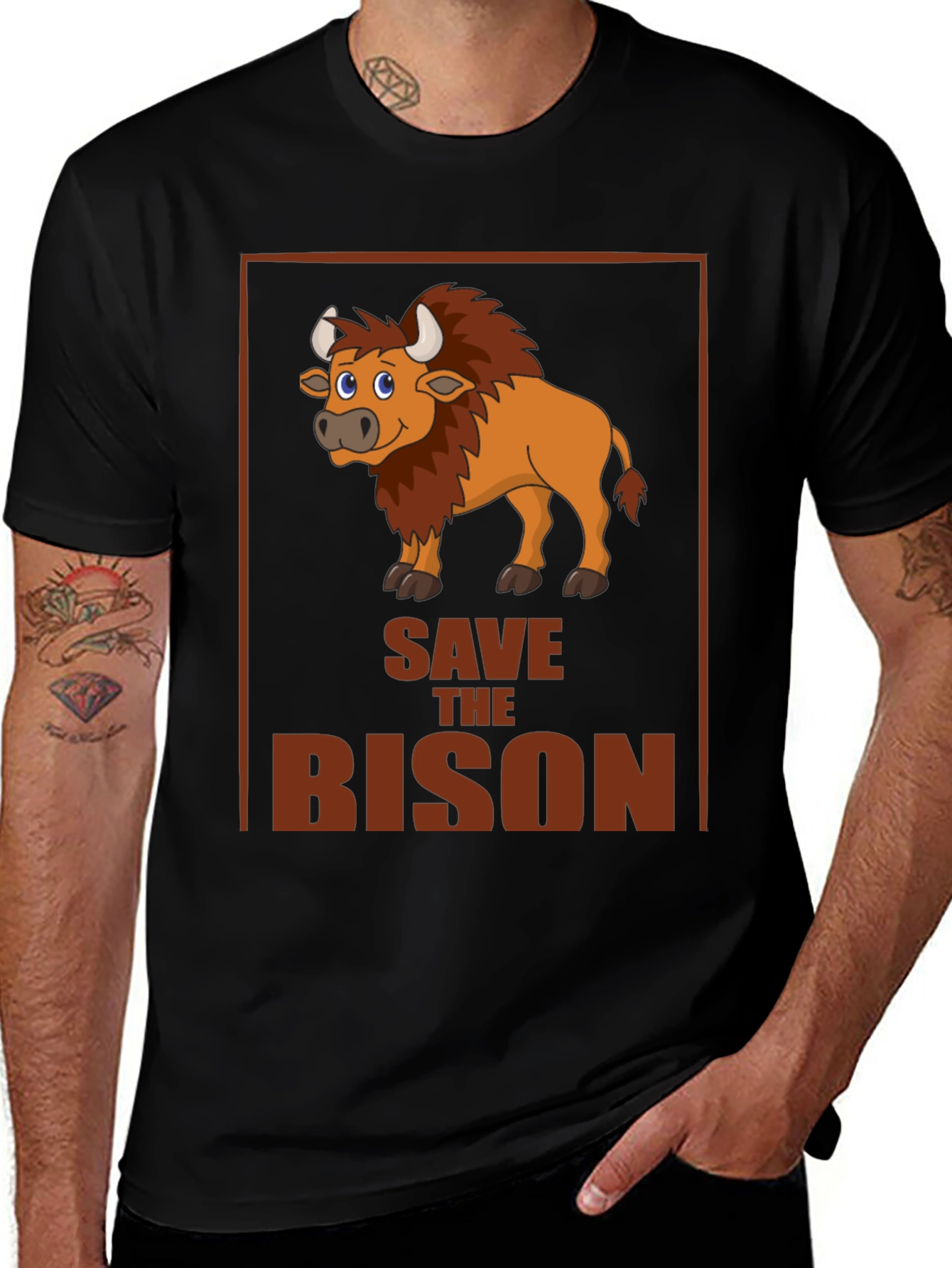 Variant 25 of Save the Bison Graphic T-Shirt