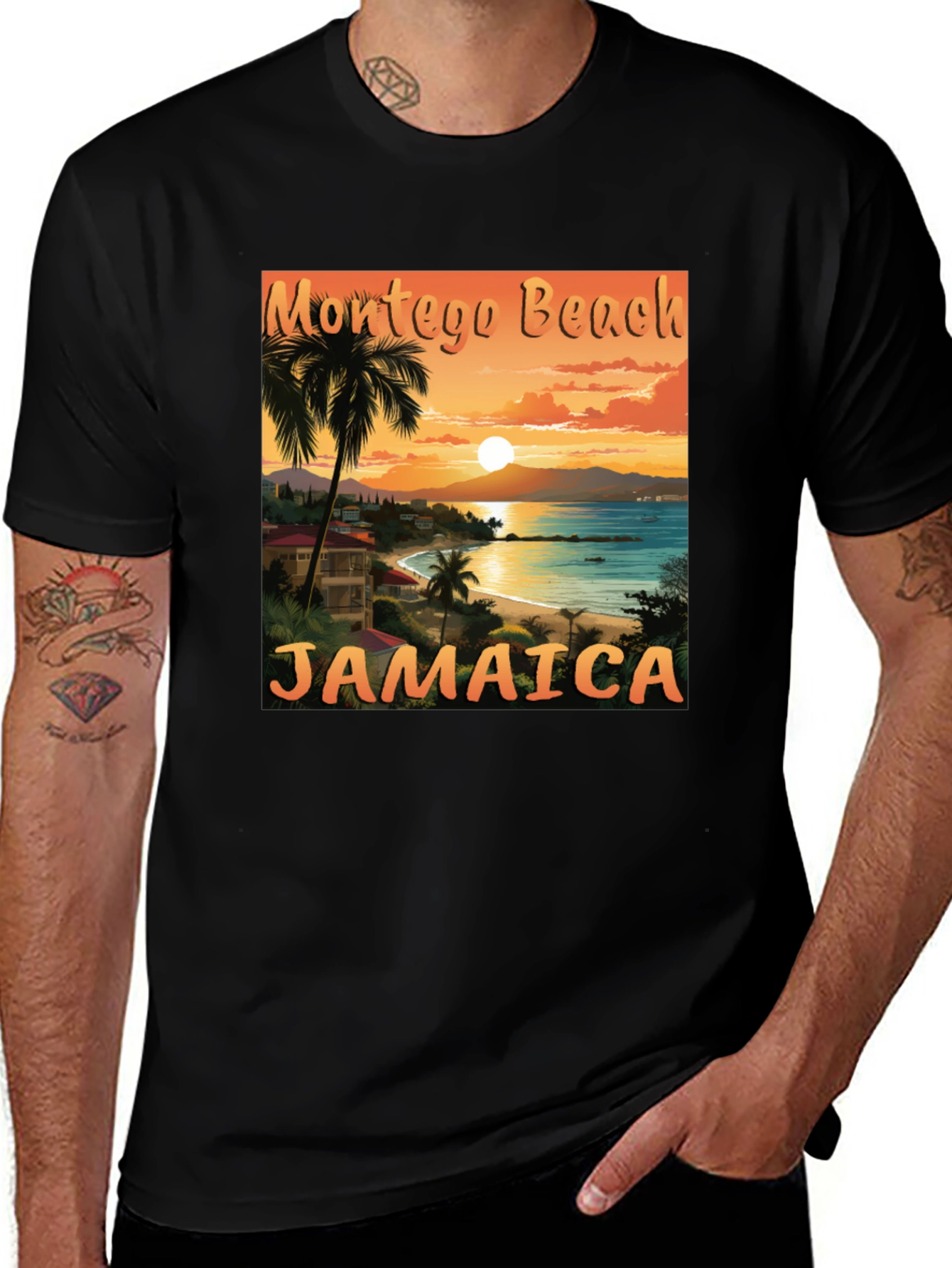 Montego Beach Jamaica T-Shirt