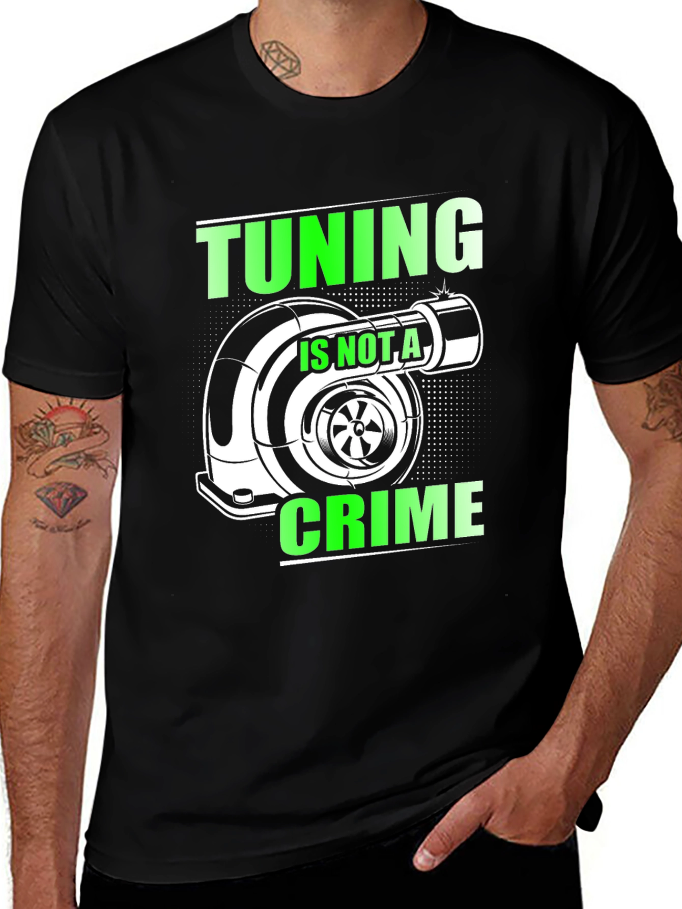Variant 30 of Tuning Is Not A Crime Graphic T-Shirt