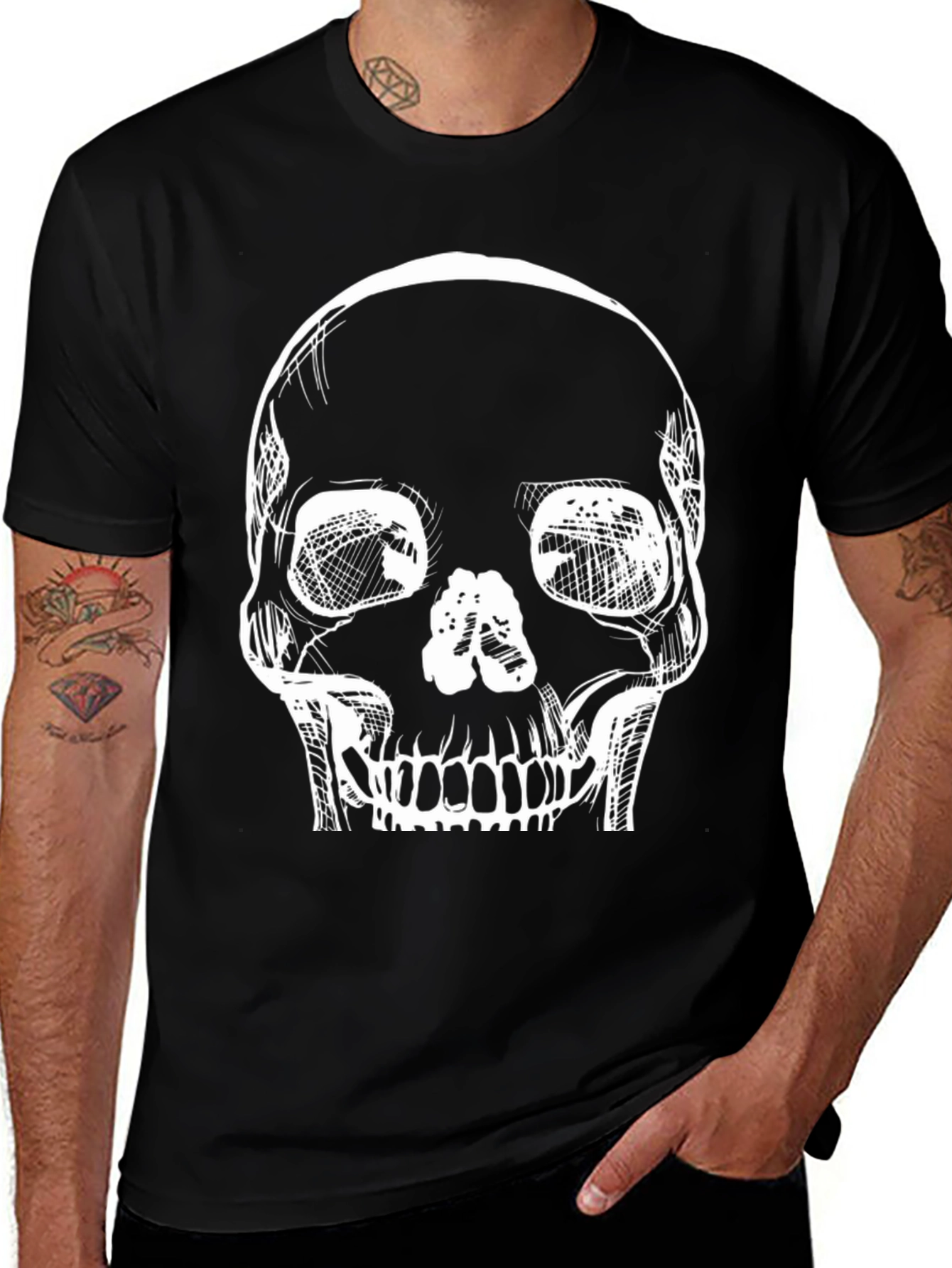 Skull Graphic Black T-Shirt