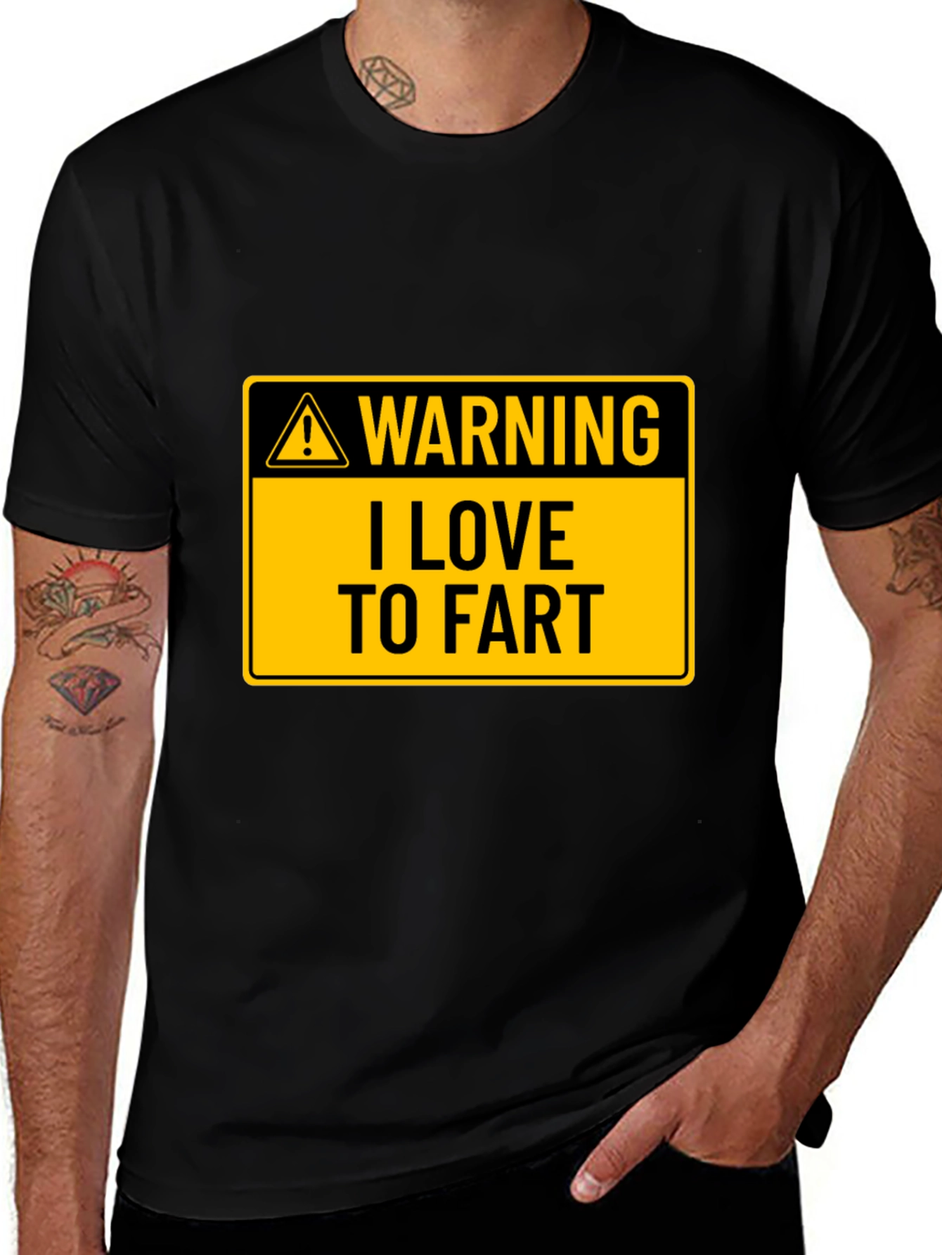 Variant 5 of Warning: I Love to Fart Graphic Tee