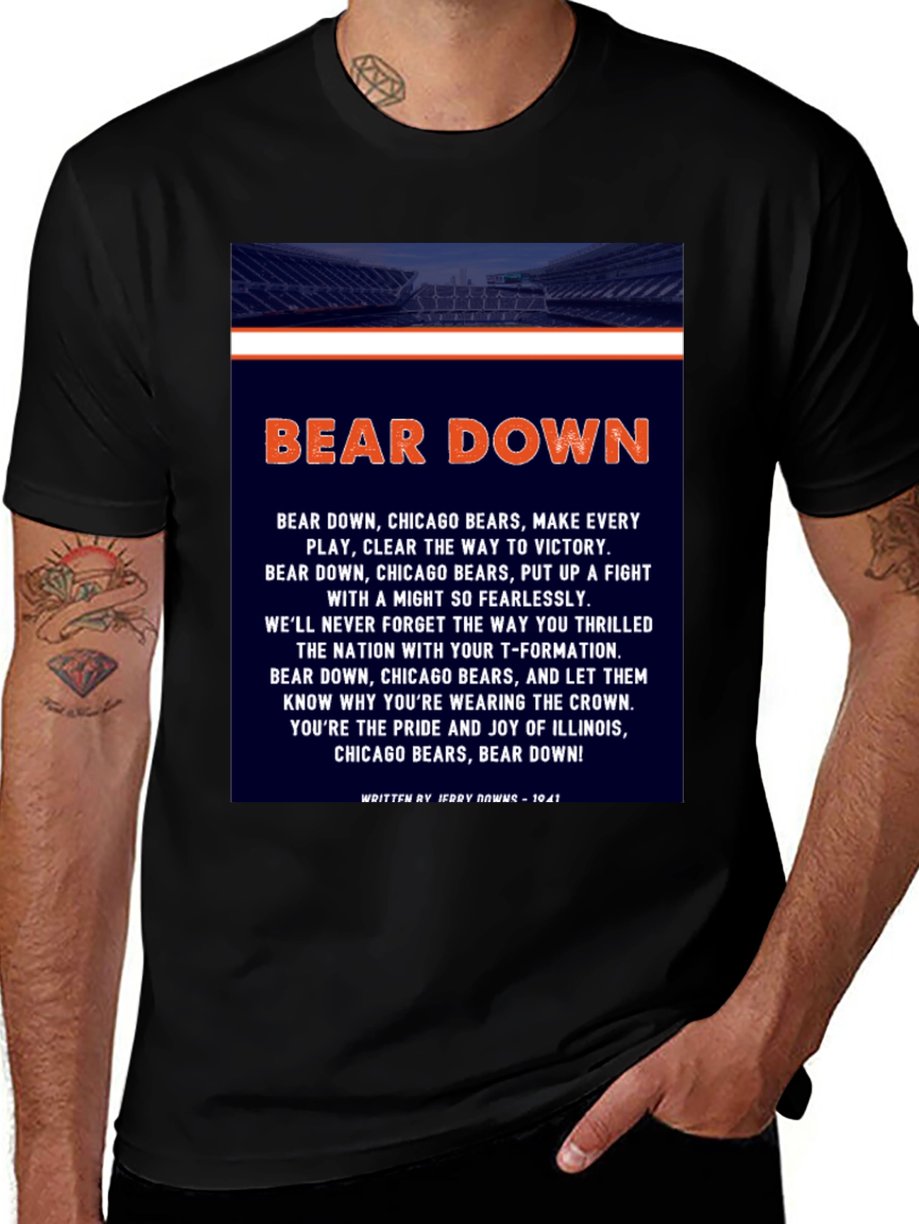 Chicago Bears "Bear Down" Graphic T-Shirt