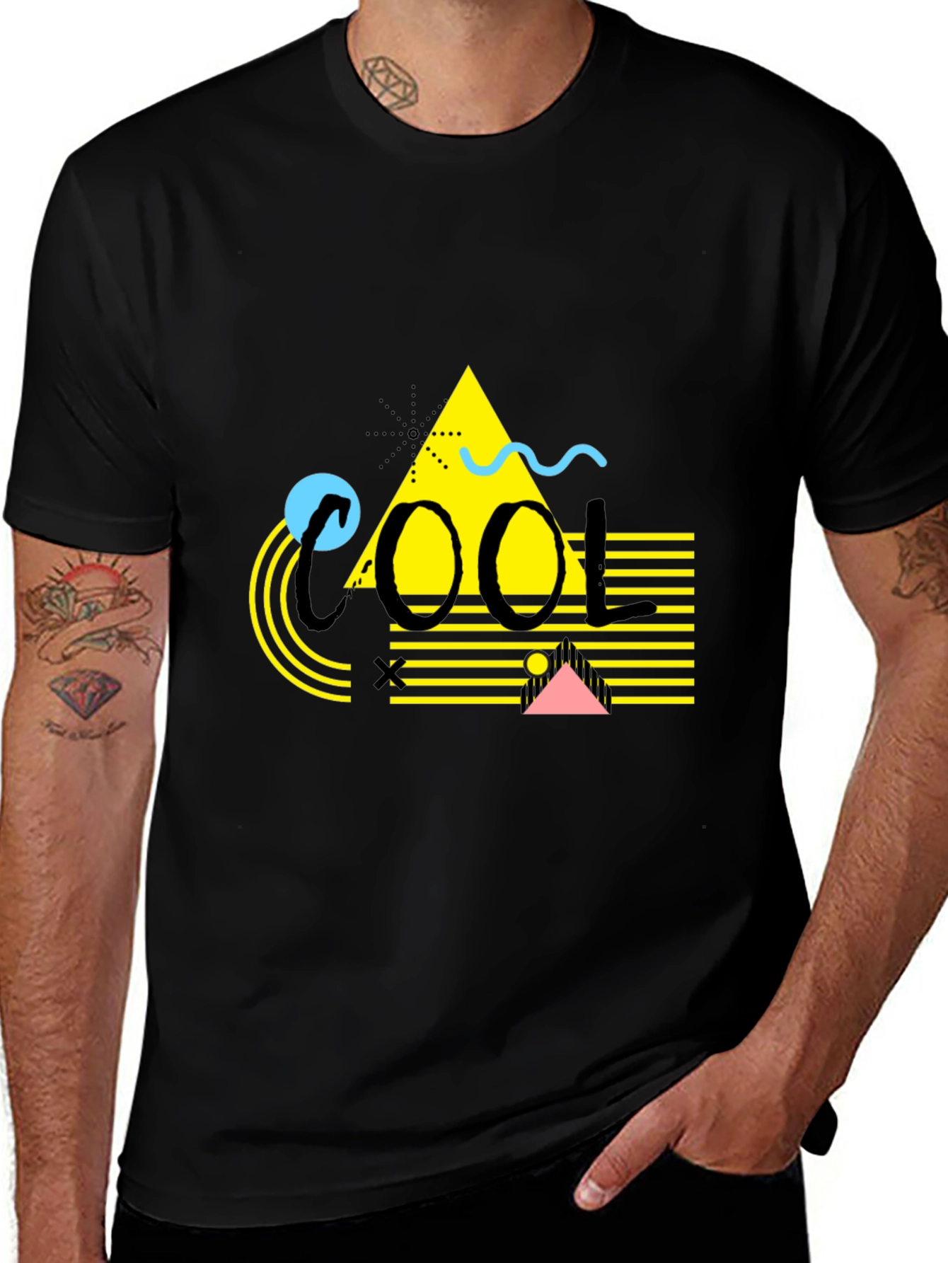 Variant 3 of Cool Graphic Print Black T-Shirt