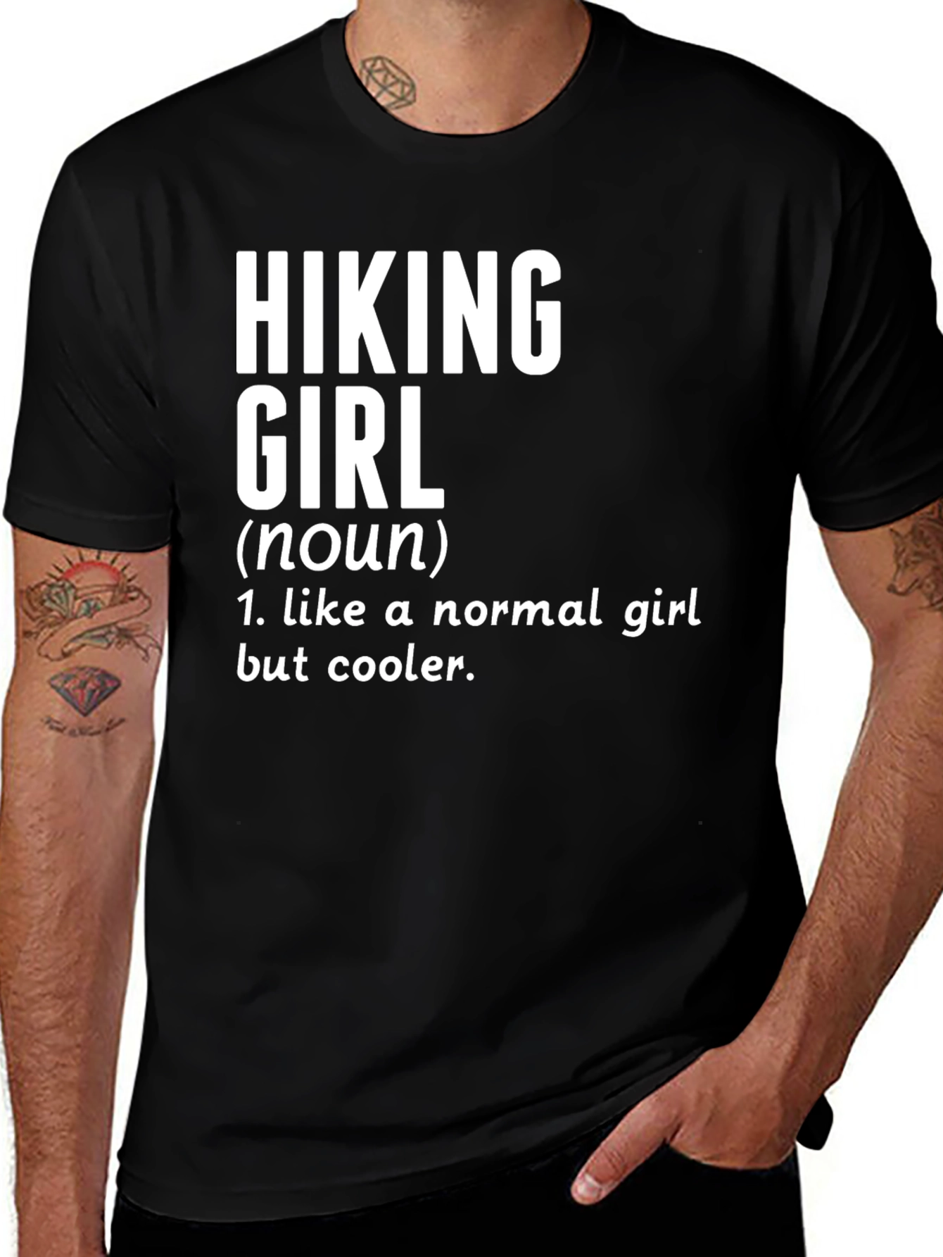 Variant 22 of Hiking Girl Definition T-Shirt