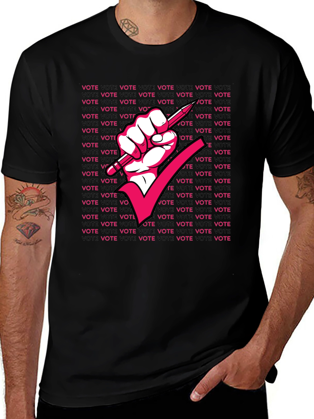Vote Fist Graphic Tee - Make Your Voice Heard!
