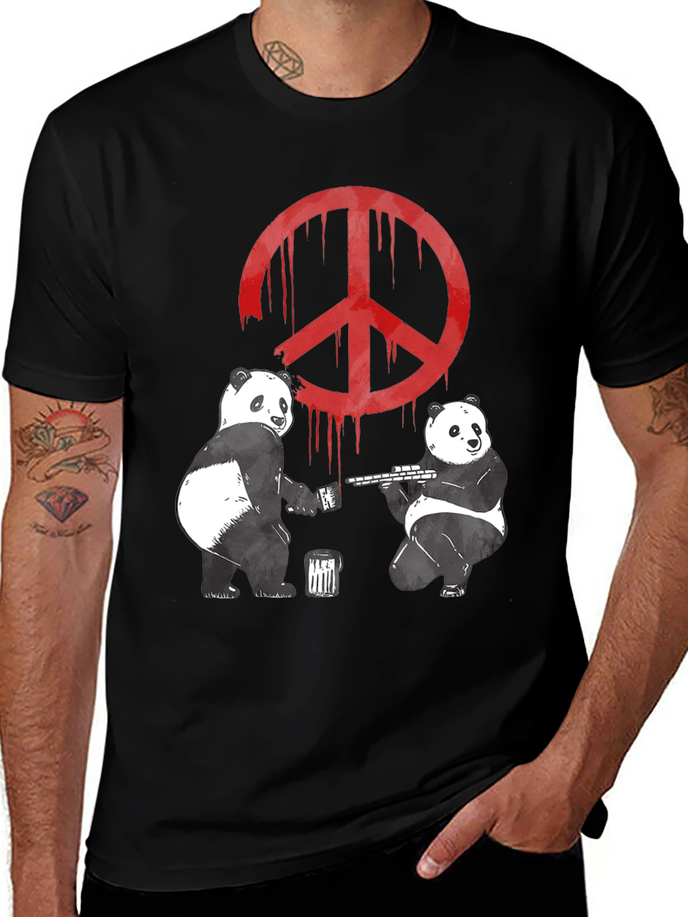 Variant 4 of Peace Panda T-Shirt