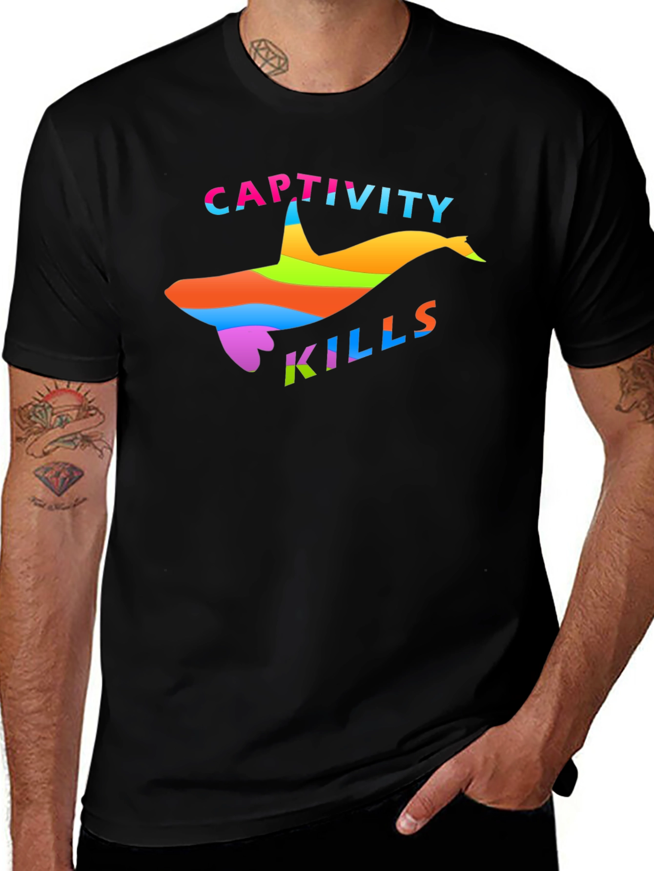 Variant 18 of Captivity Kills Whale Graphic Tee
