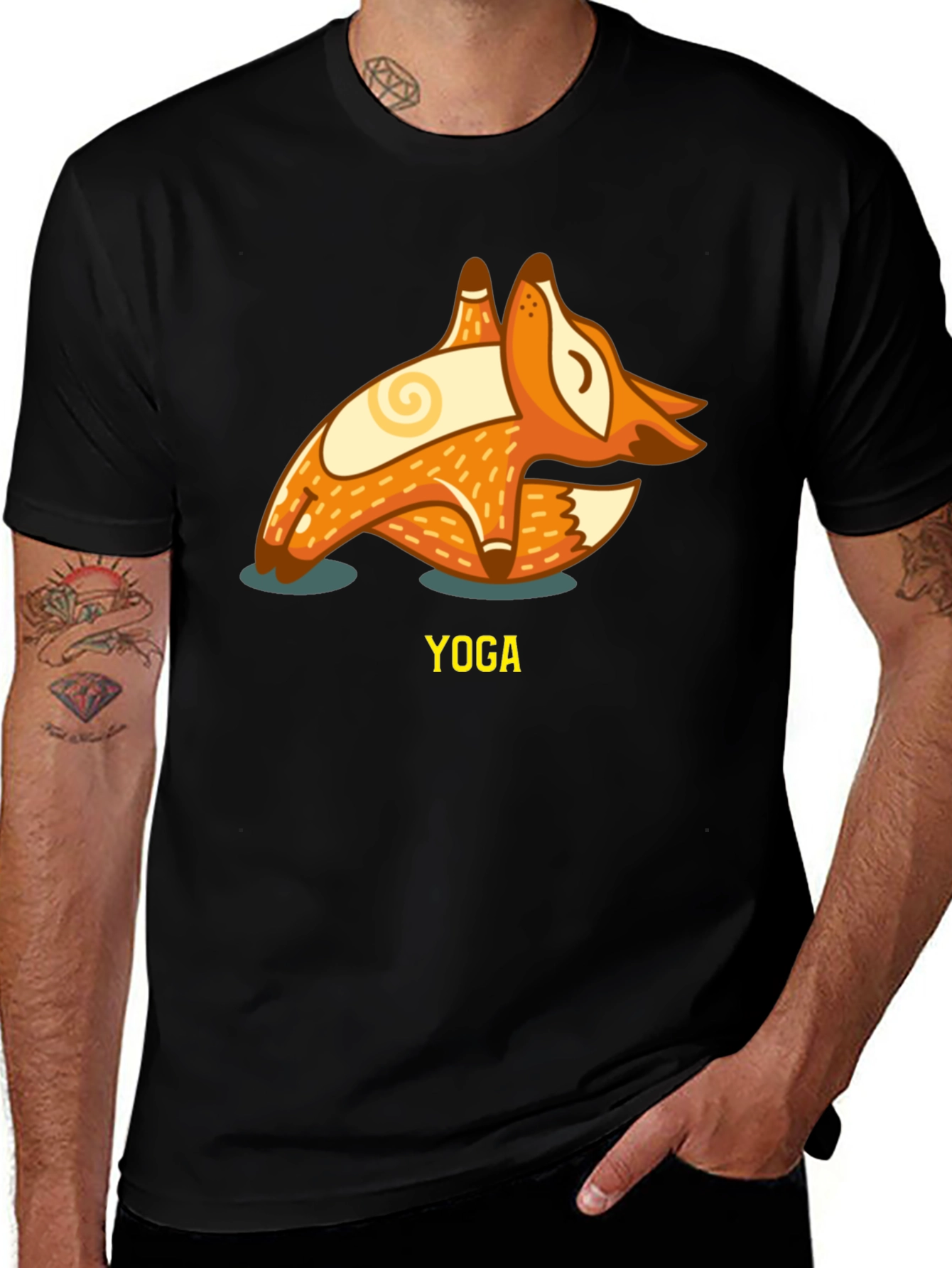 Variant 20 of Yoga Fox Graphic T-Shirt
