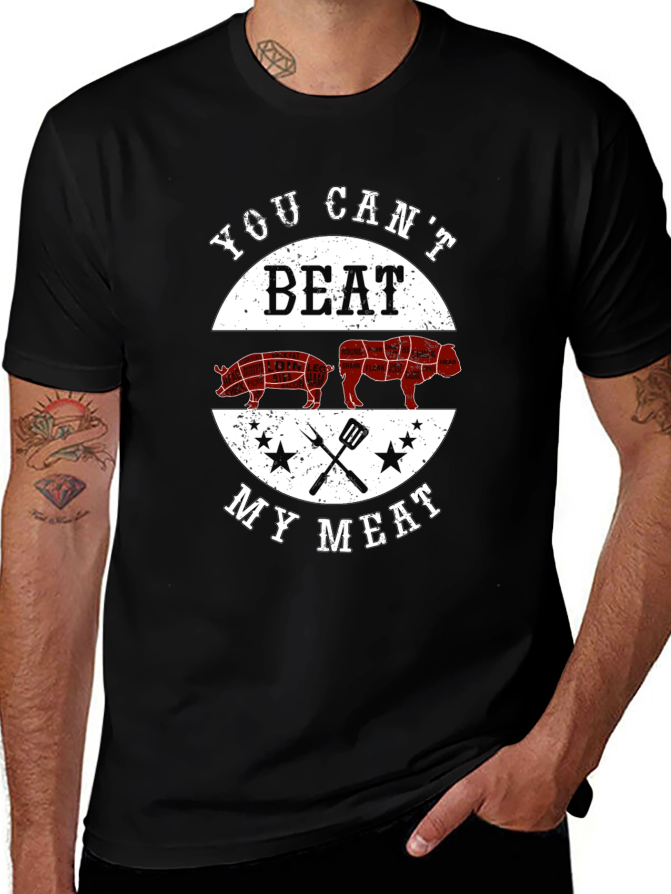 Variant 27 of You Can't Beat My Meat Graphic T-Shirt